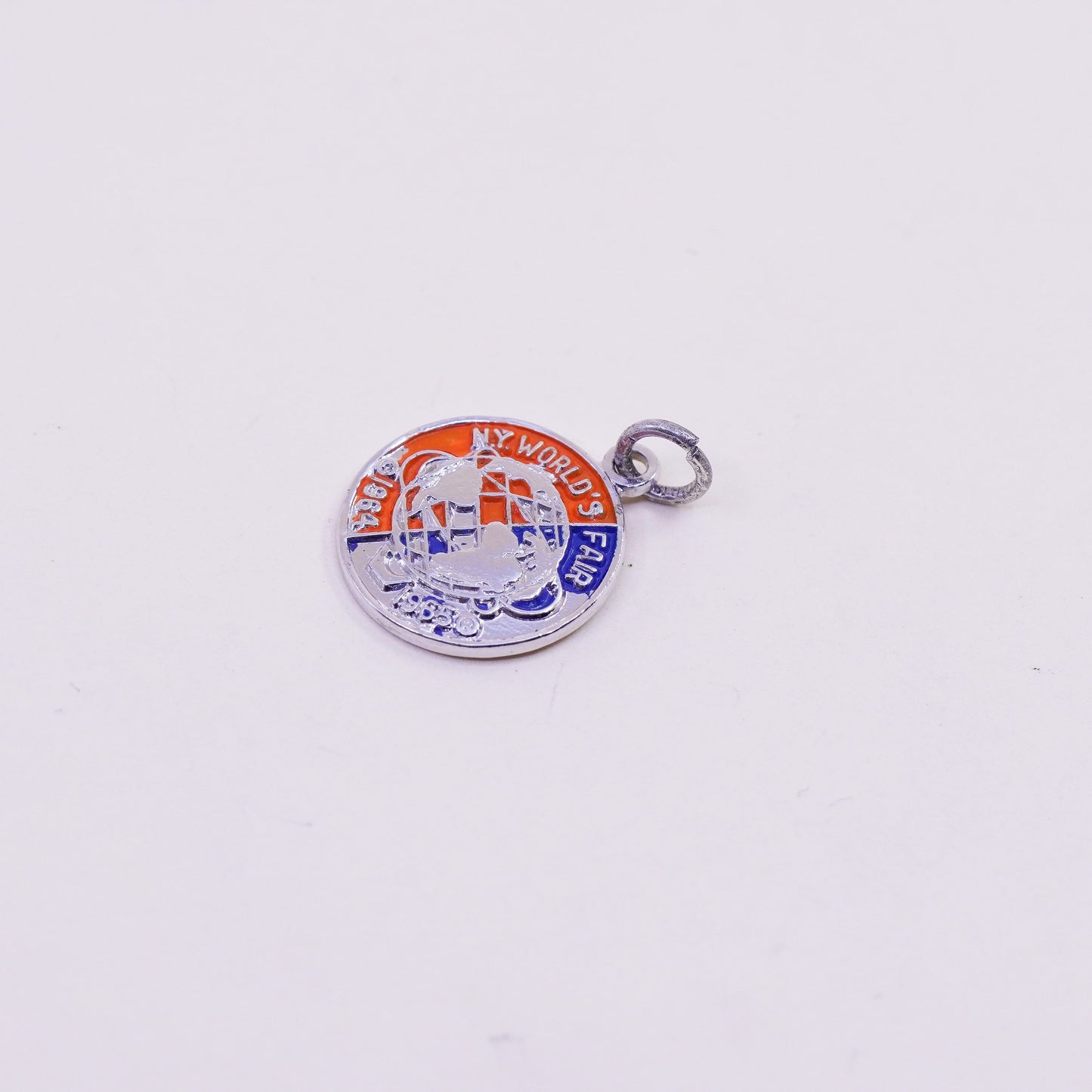 Vintage Sterling 925 silver handmade pendant my world fair charm