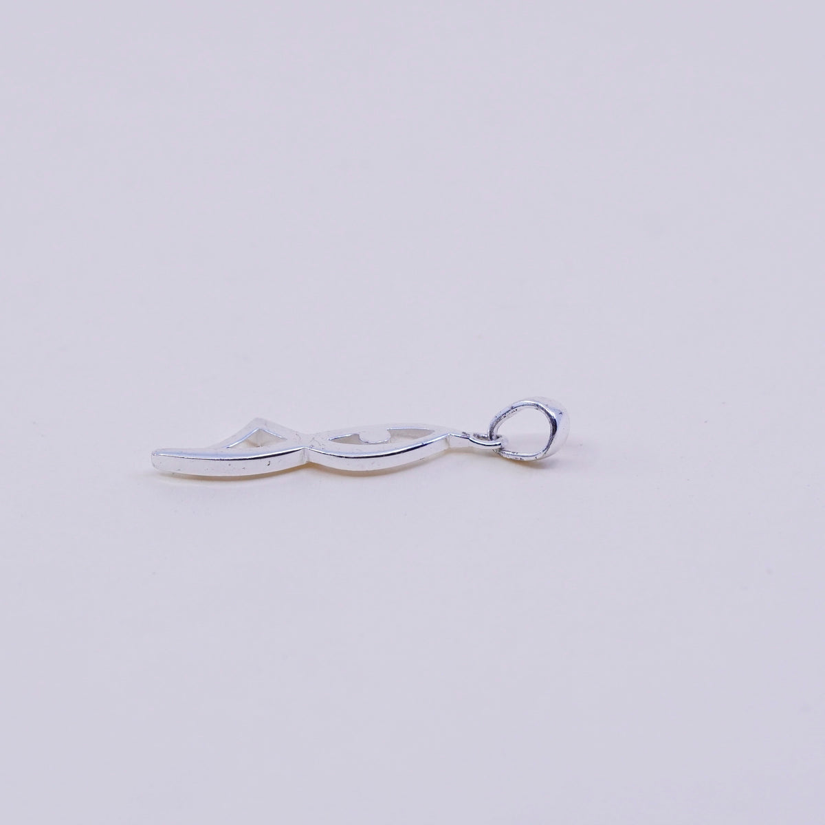 Vintage sterling silver handmade pendant, 925 dancer stick figure