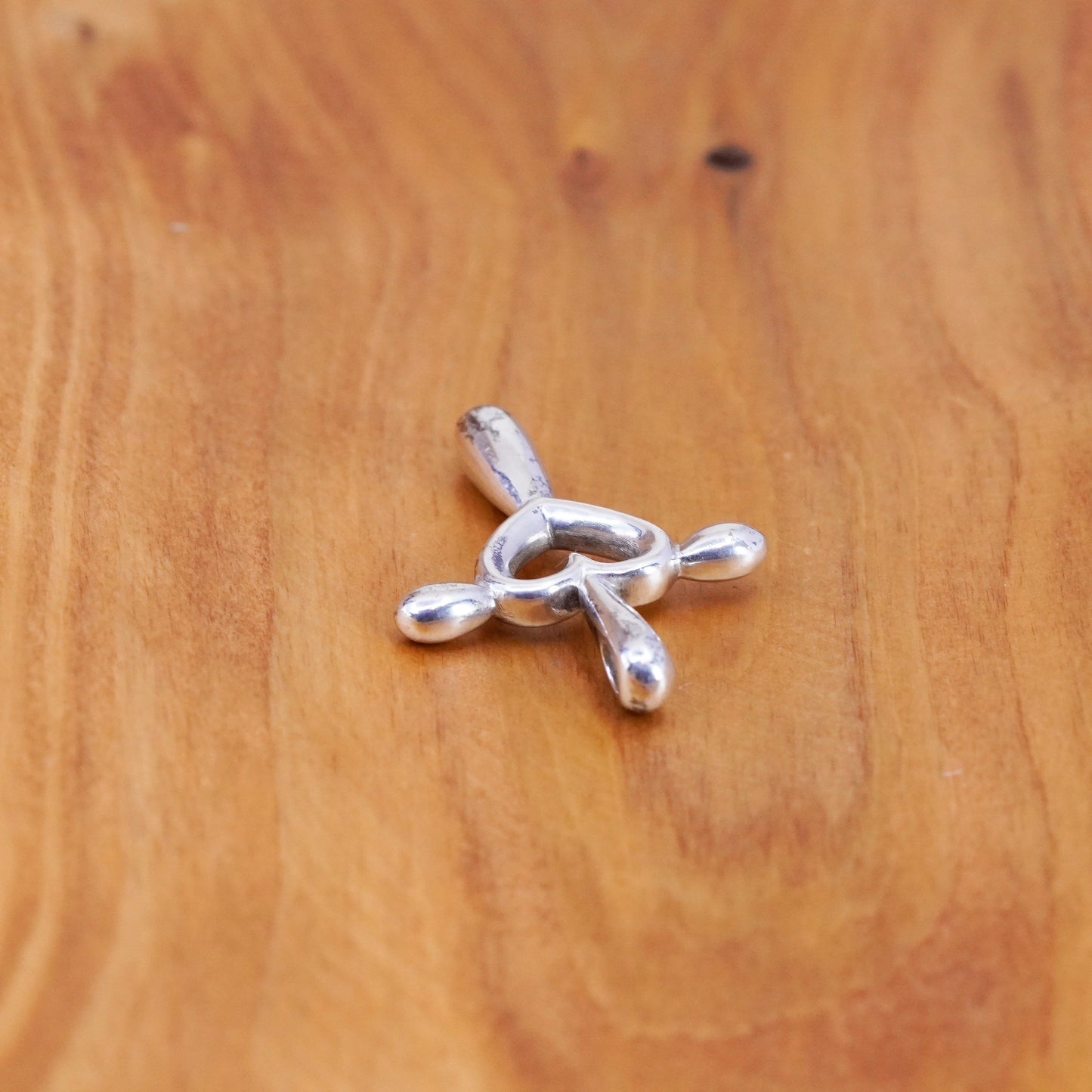 Vintage James Avery retired Sterling silver pendant, 925 love cross with heart