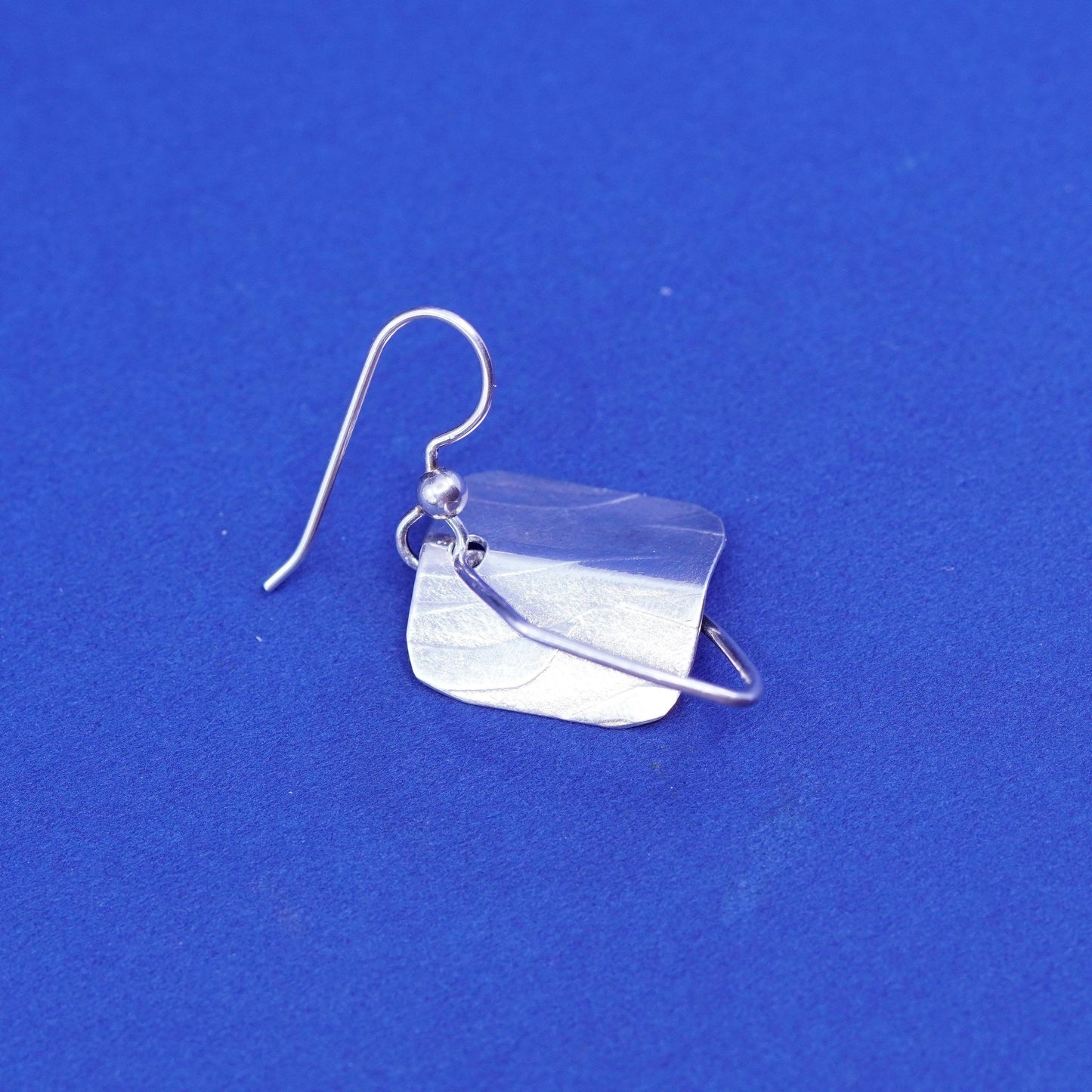 Vintage sterling silver handmade earrings, 925 tag drops