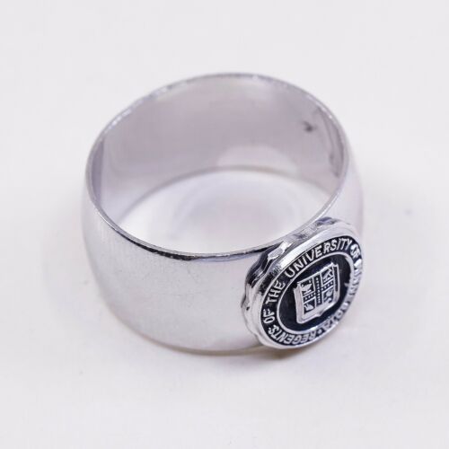 Size 6, Vtg Sterling Silver university of minnesota regents Band Rinv