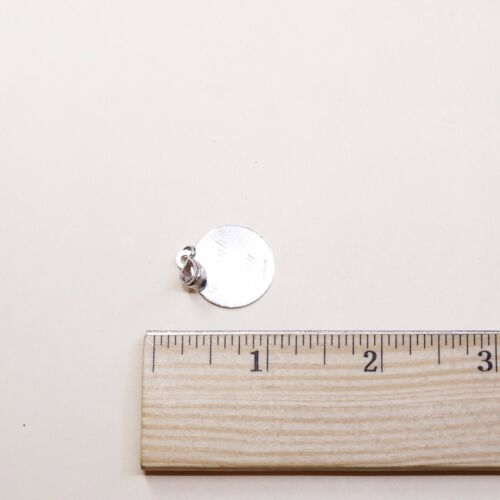 Vtg Sterling Silver Handmade Pendant, 925 Tag W/ Evelyn, Stamped Sterling