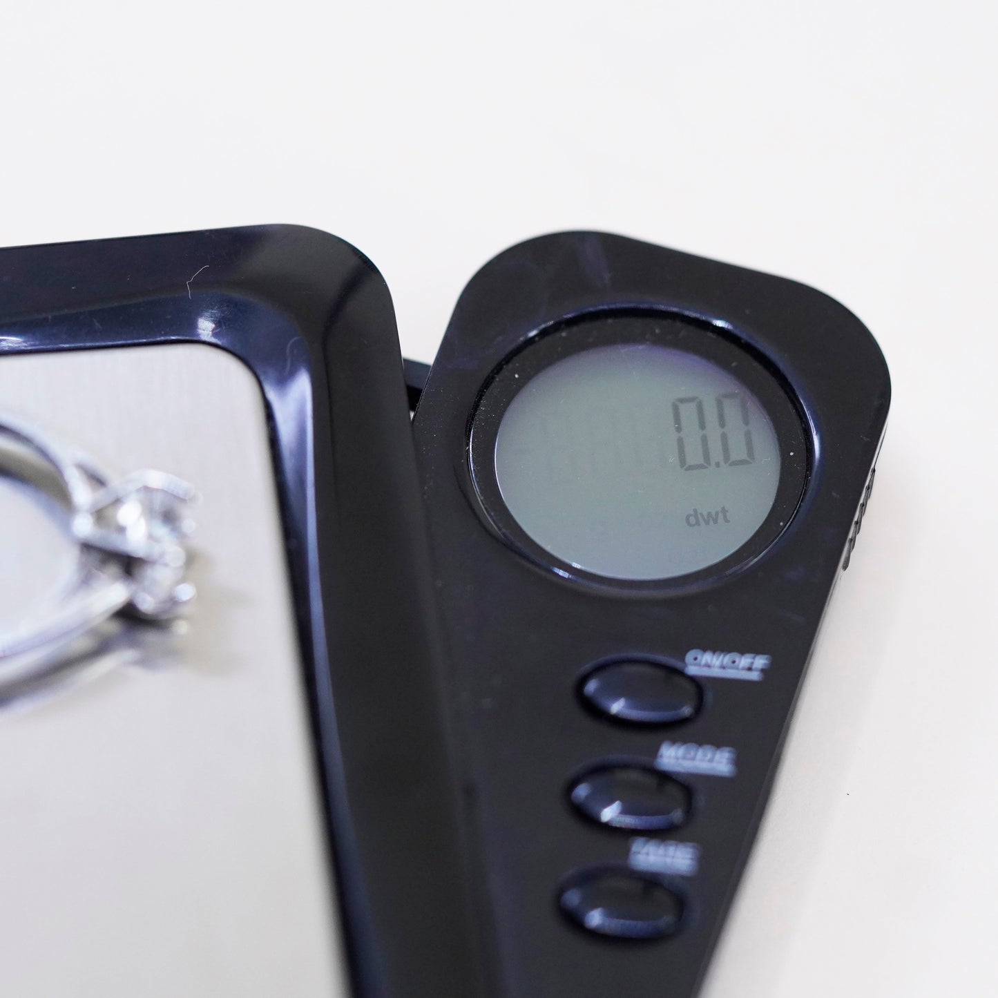 Size 7.5, Vintage handmade sterling 925 silver crystal ring