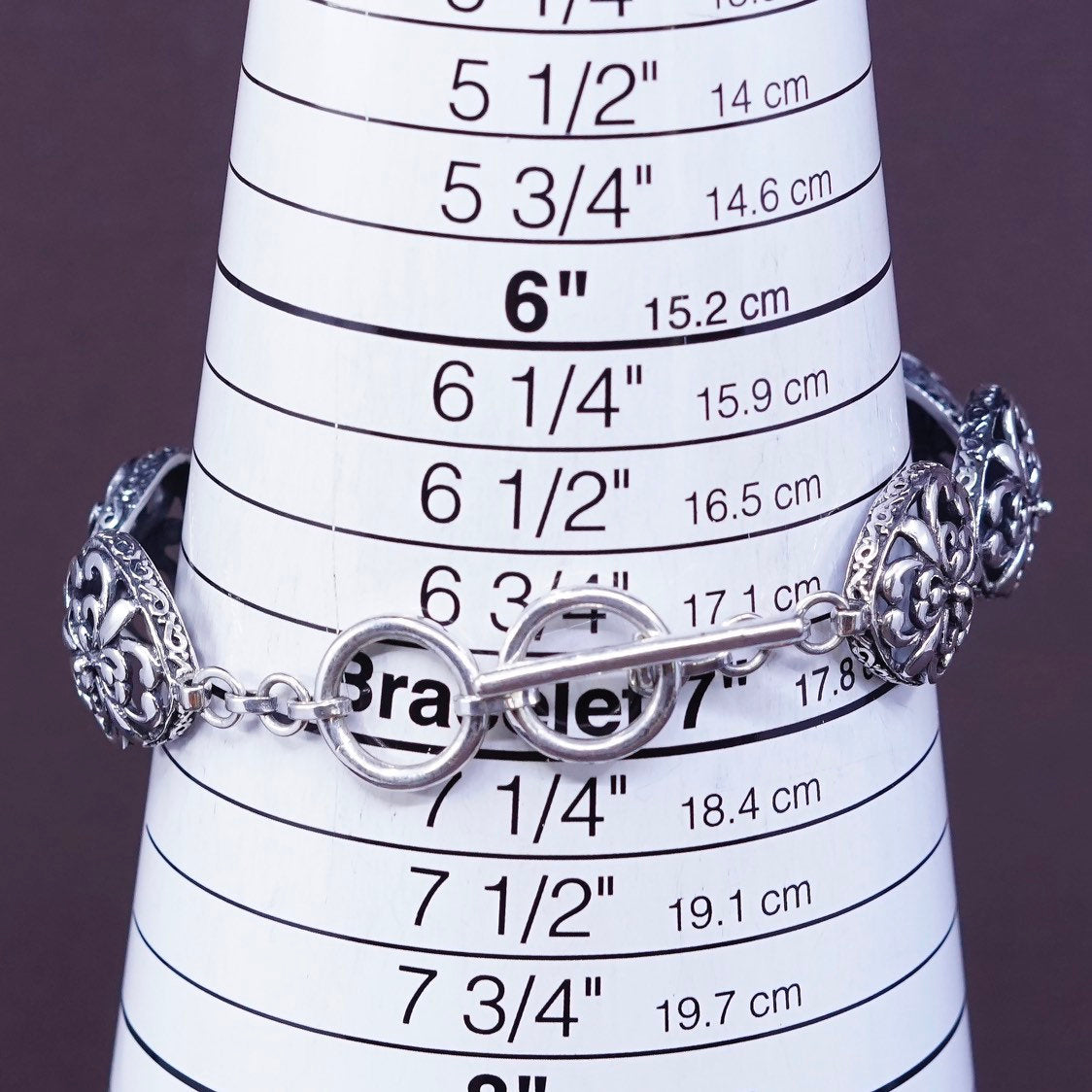 6.5"+0.5”, Sterling silver handmade bracelet, 925 w/ pink druzy stone n ruby