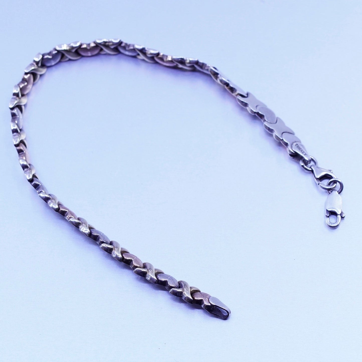 8”, Vintage vermeil gold over Sterling 925 silver 1/10 10K gold tennis bracelet