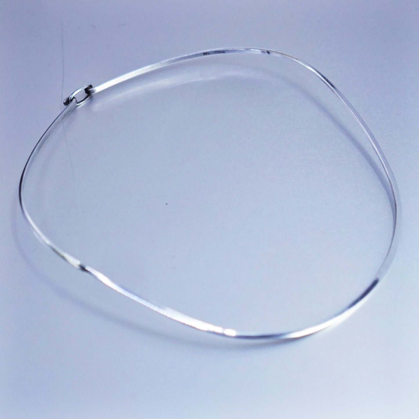 16”, vintage Mexico Sterling 925 silver handmade choker collar necklace
