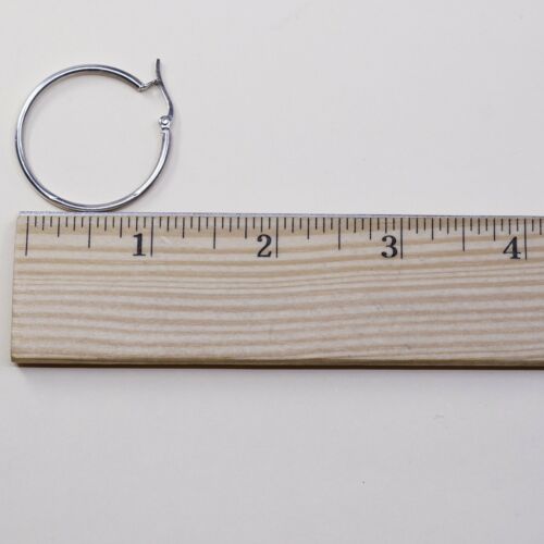 1.25”, Vtg Sterling Silver Hoops, Italy 925 silver, elegant earrings, Huggie