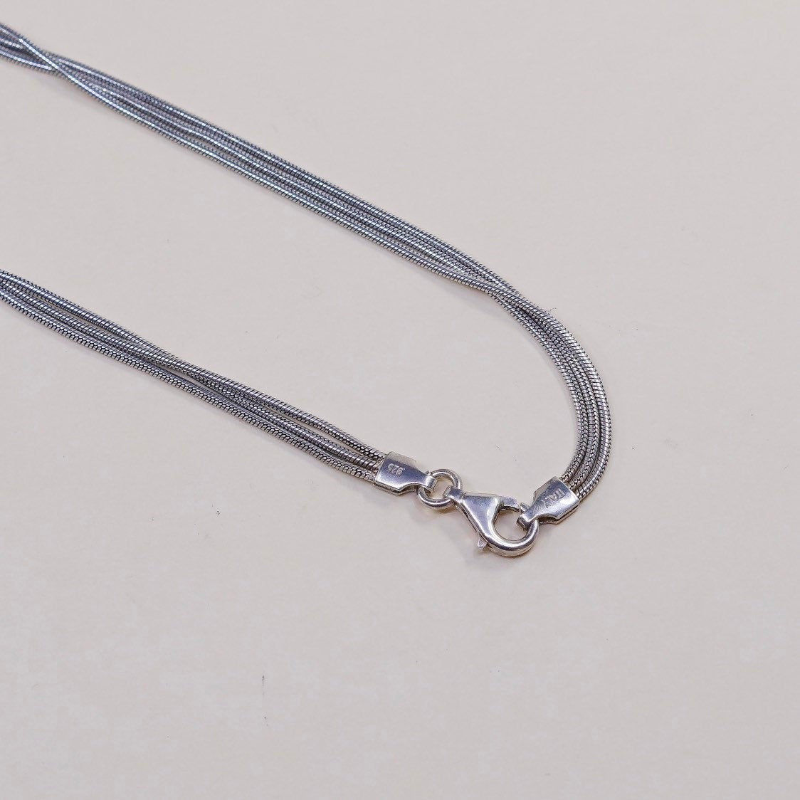 16", Silpada Thoreau Necklace, italy Sterling 925 Silver Multi Chain Necklace
