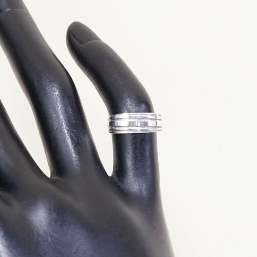 Size 2.75, Vtg Sterling Silver handmade open end Ring. 925 Band