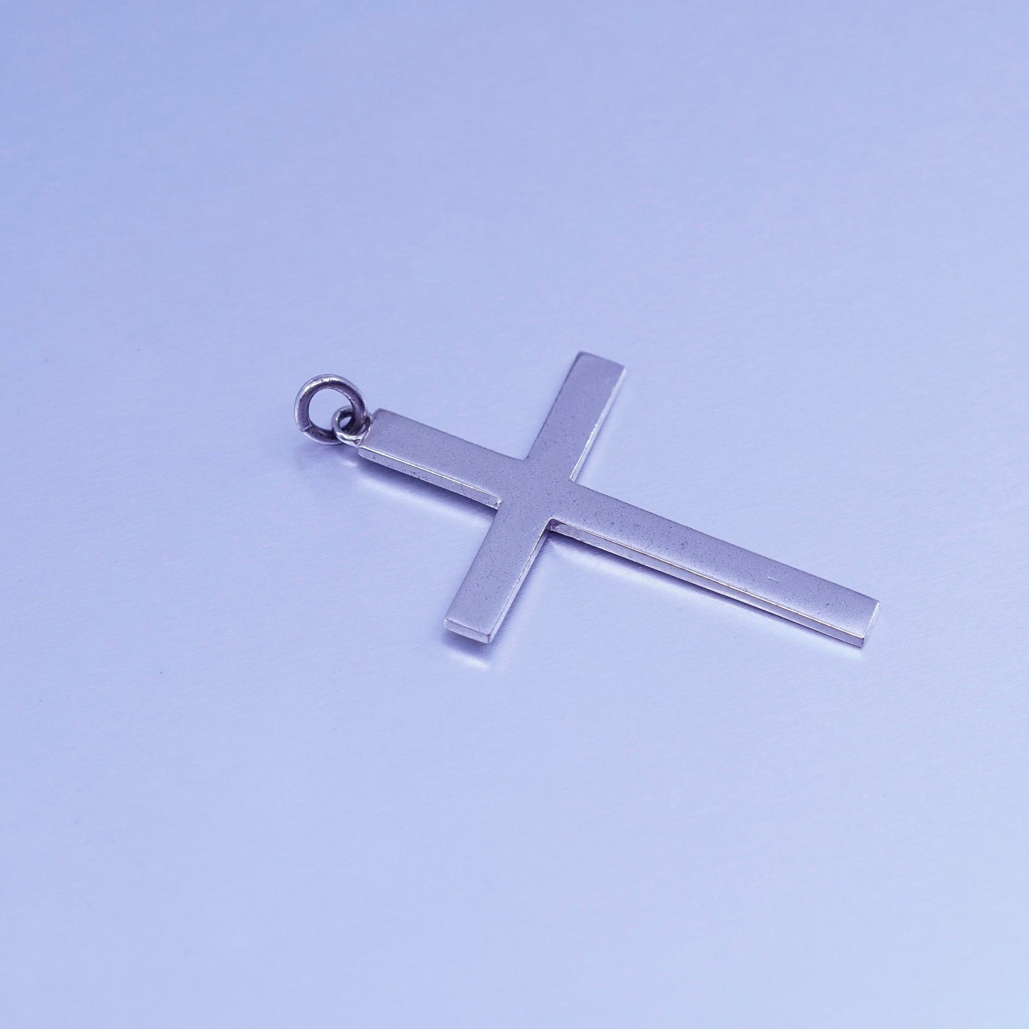 Vintage sterling 925 silver handmade cross pendant