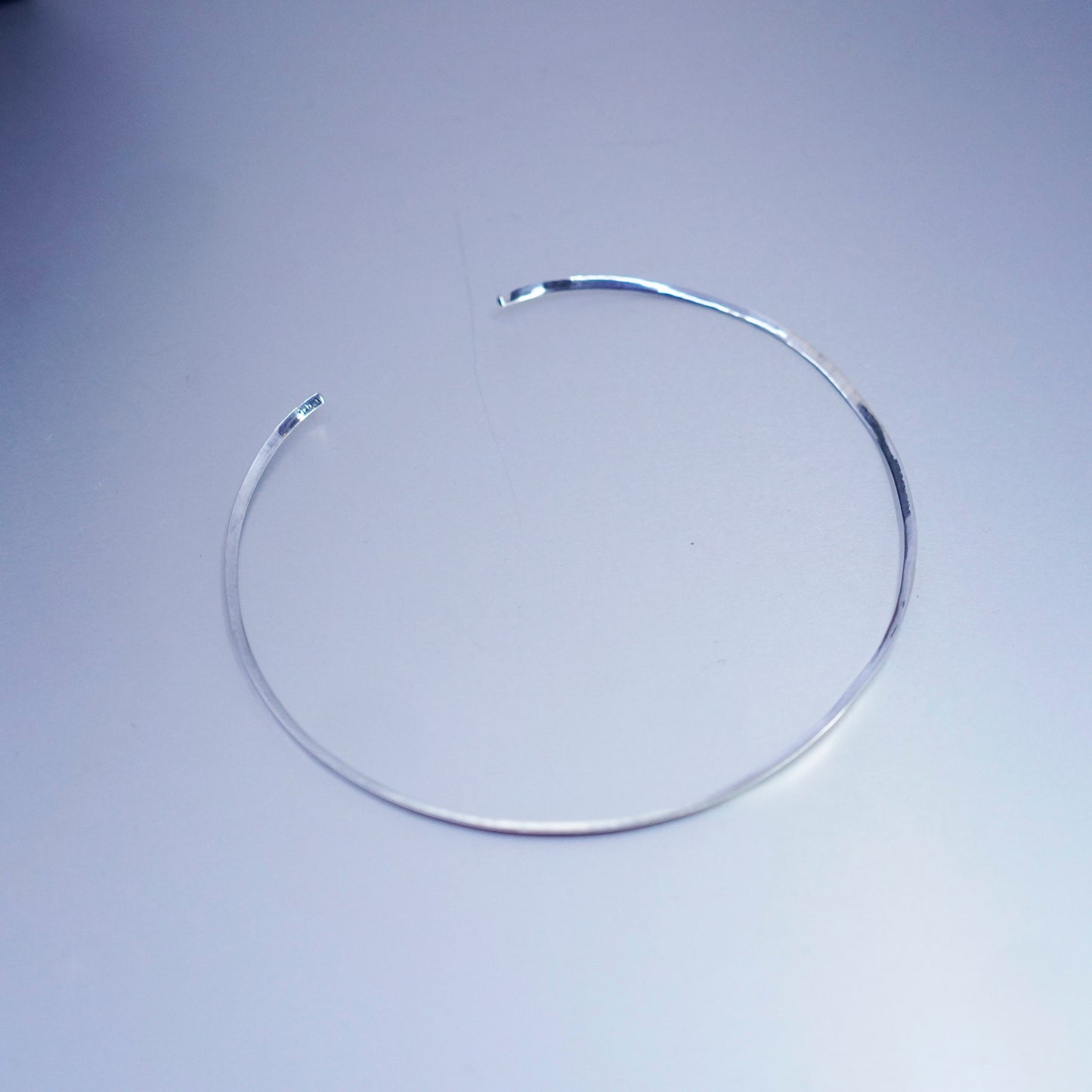 15”, vintage Sterling 925 silver handmade choker collar necklace