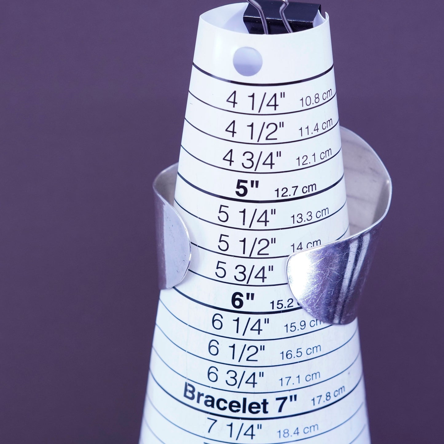 6”, Vintage Sterling silver handmade bracelet, modern 925 wide cuff