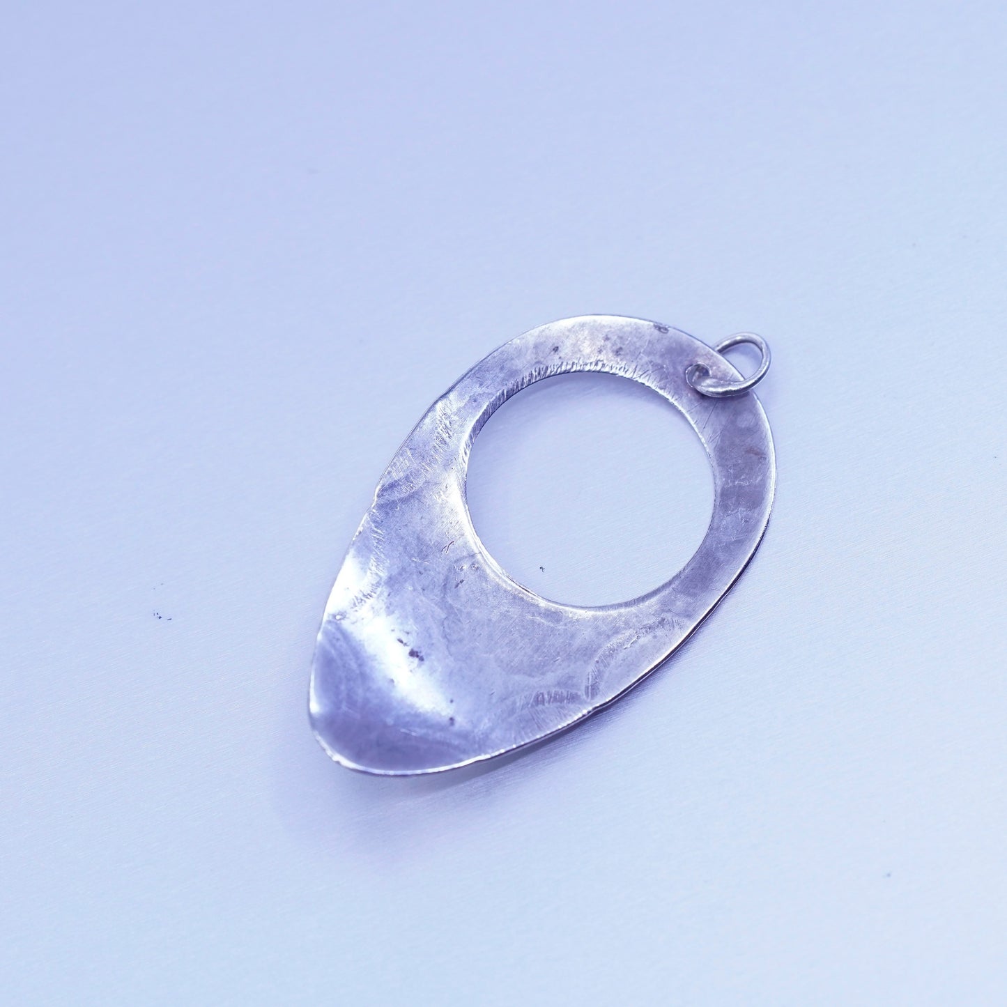 Native American navajo sterling 925 silver handmade pendant with moonstone