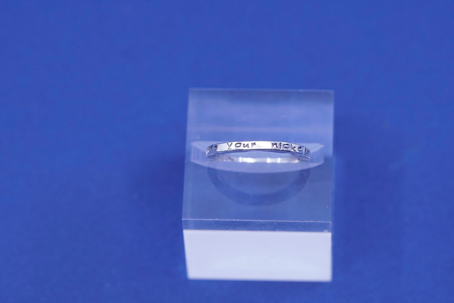Size 6.75, vintage shube Sterling silver handmade stackable ring, 925 band