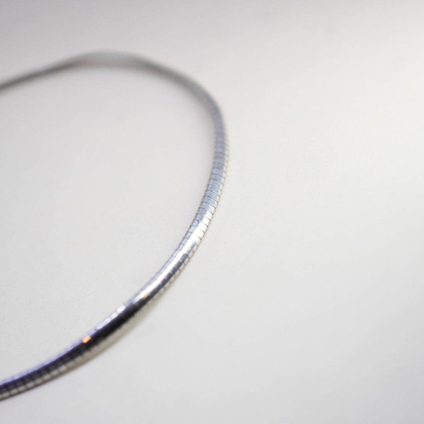 16”, 5mm, Vintage Italian milor sterling silver omega chain, bold 925 necklace