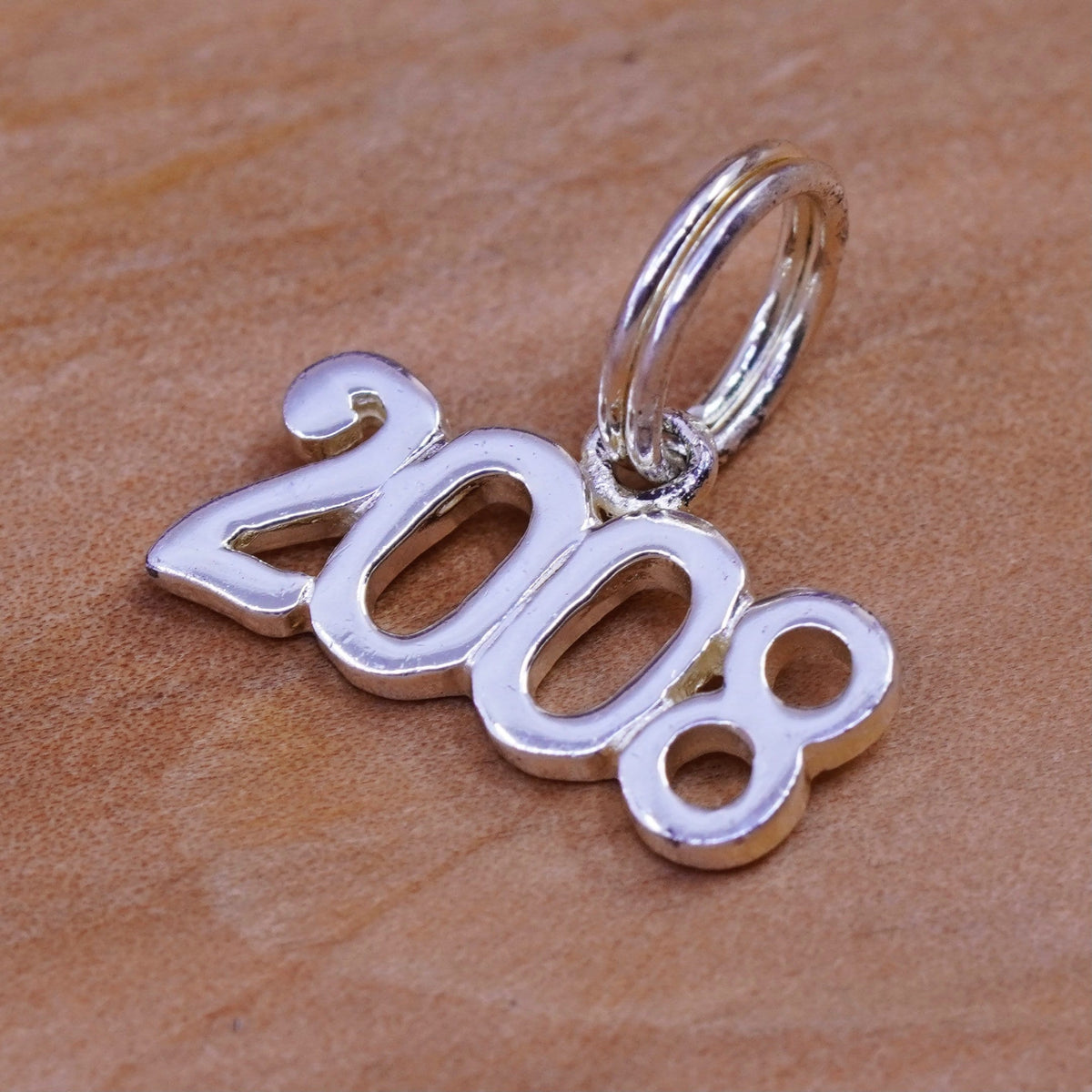 Vintage sterling silver handmade pendant, 925 2008 charm