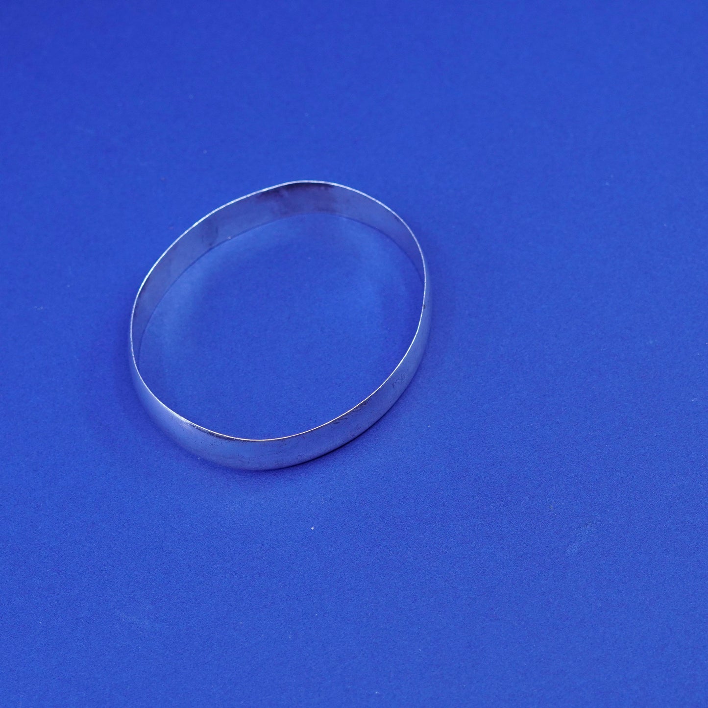 7.5”, vintage sterling silver handmade bracelet, 925 bangle, Silver tested