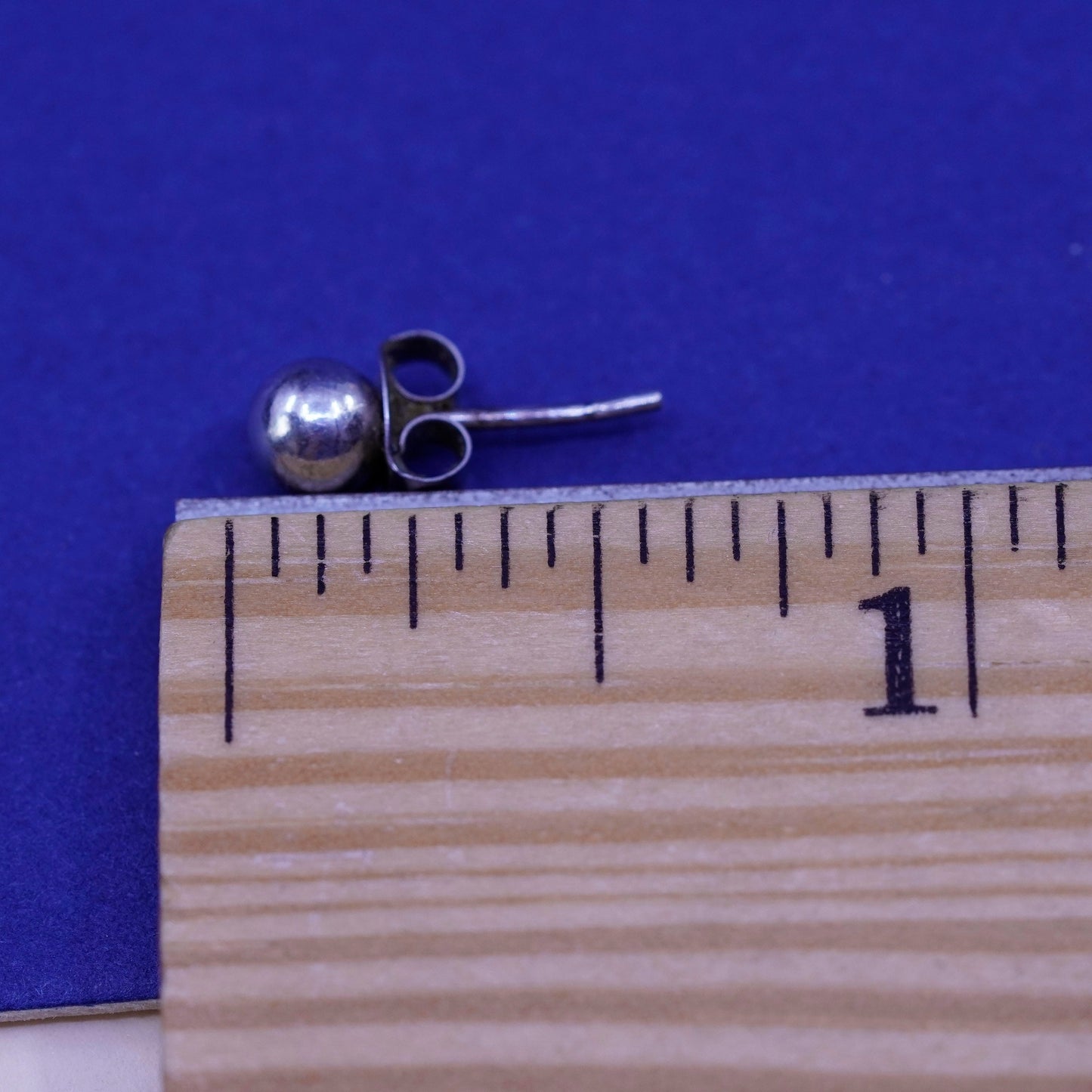 3mm, vintage Sterling 925 silver studs earrings