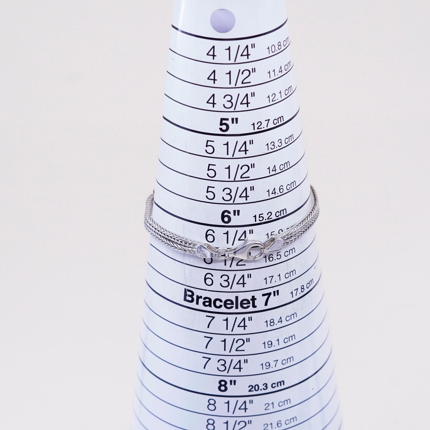 6.5”, 14K gold accent w/ sterling silver bracelet, 925 wheat chain w/ “YIW”