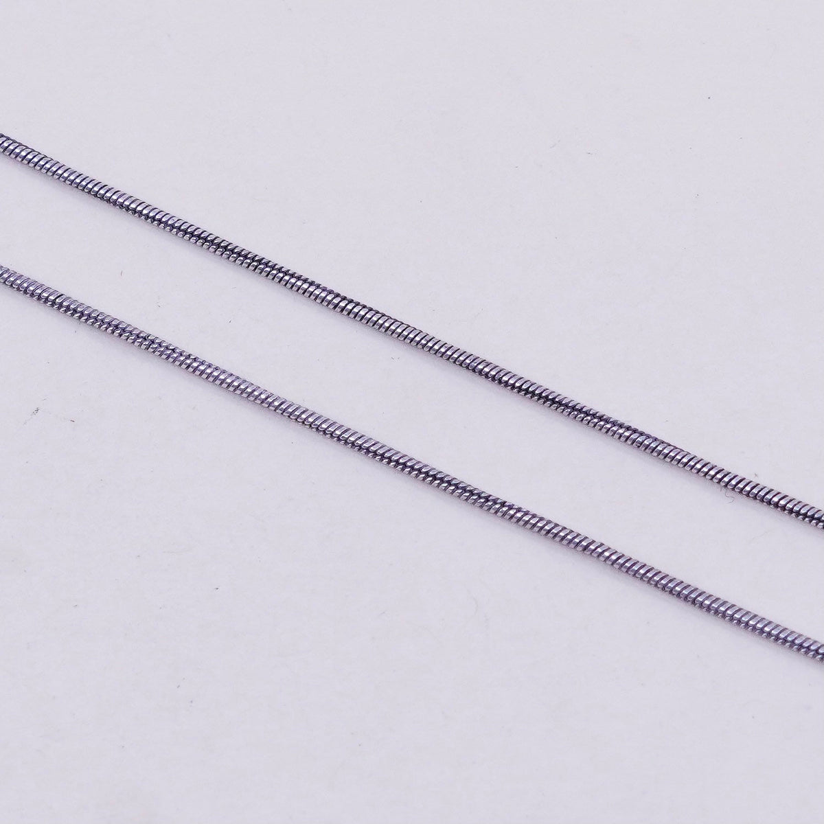 19”, 1mm, Vintage sterling silver snake chain, Italy 925 necklace