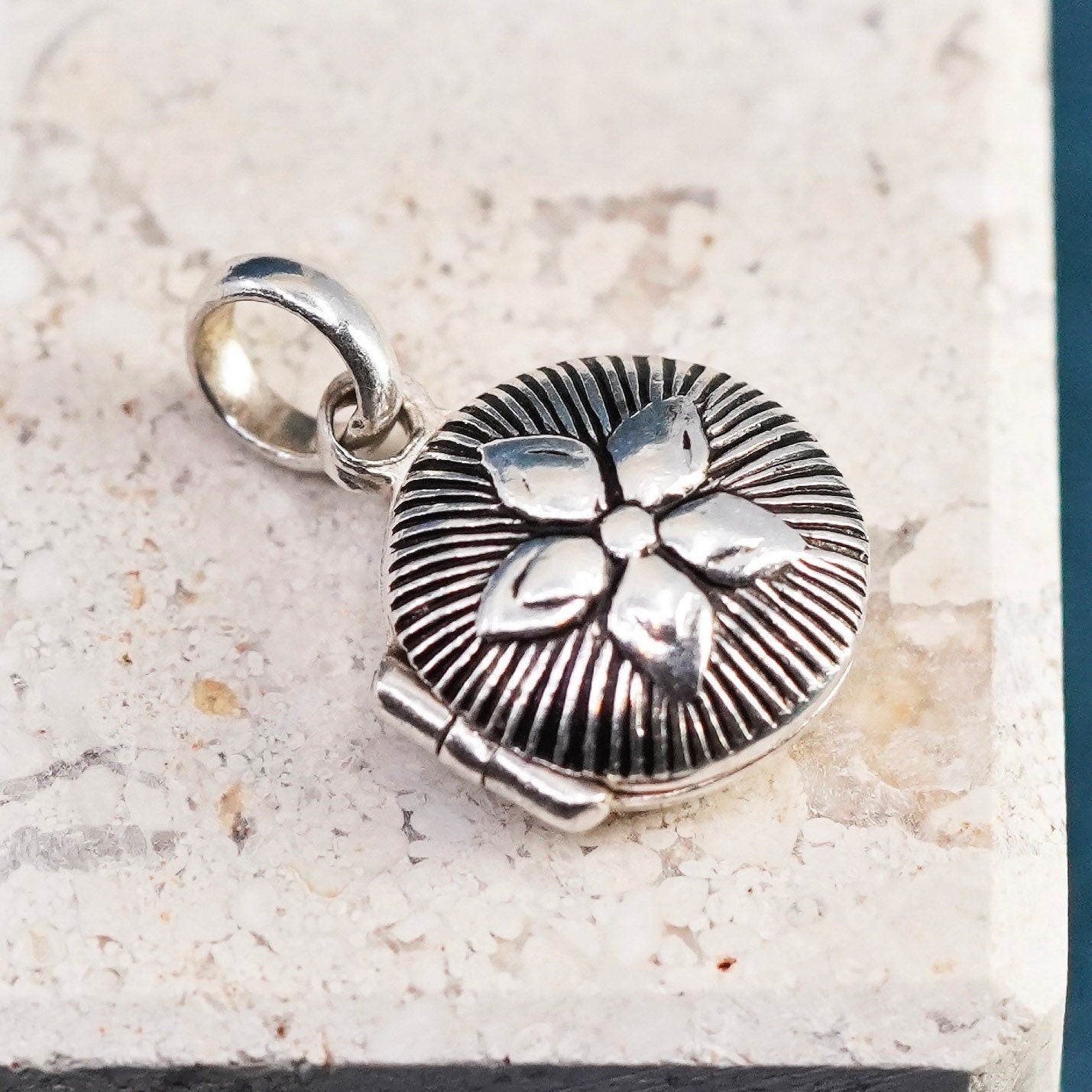 sterling silver handmade pendant, 925 photo locket charm “my daughter my love