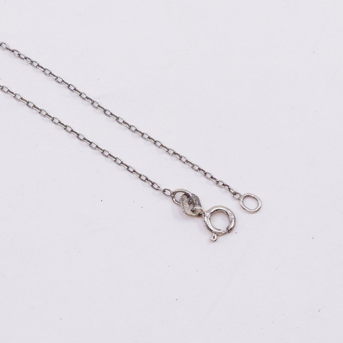 20”, 1mm, Vintage vermeil gold over sterling silver circle chain