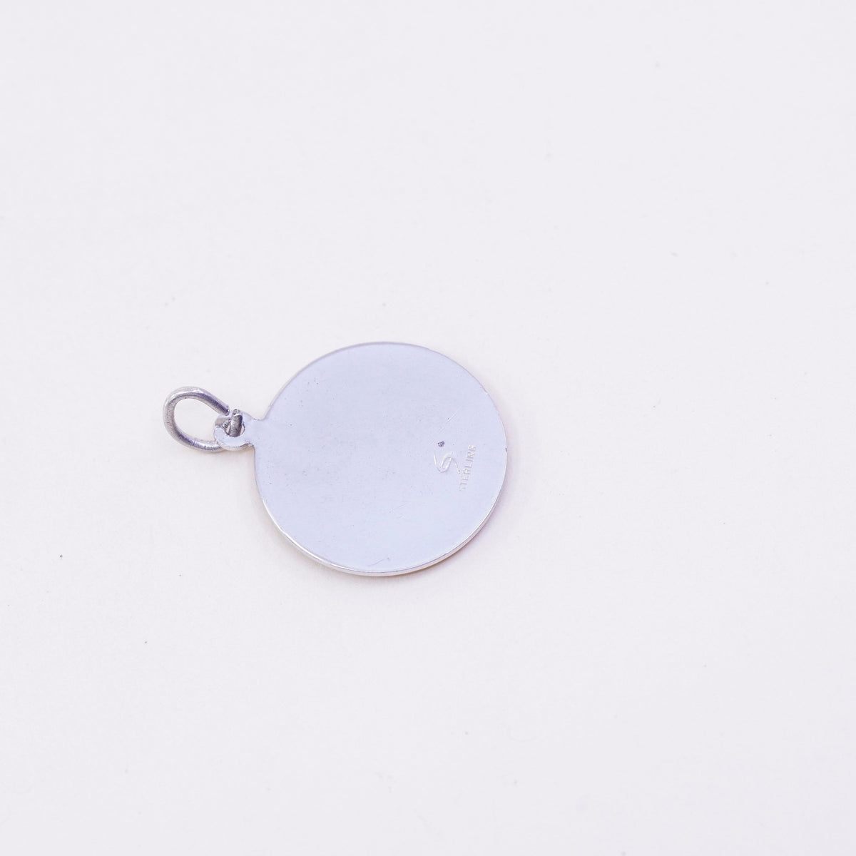 Vintage sterling handmade pendant, 925 number 76 tag