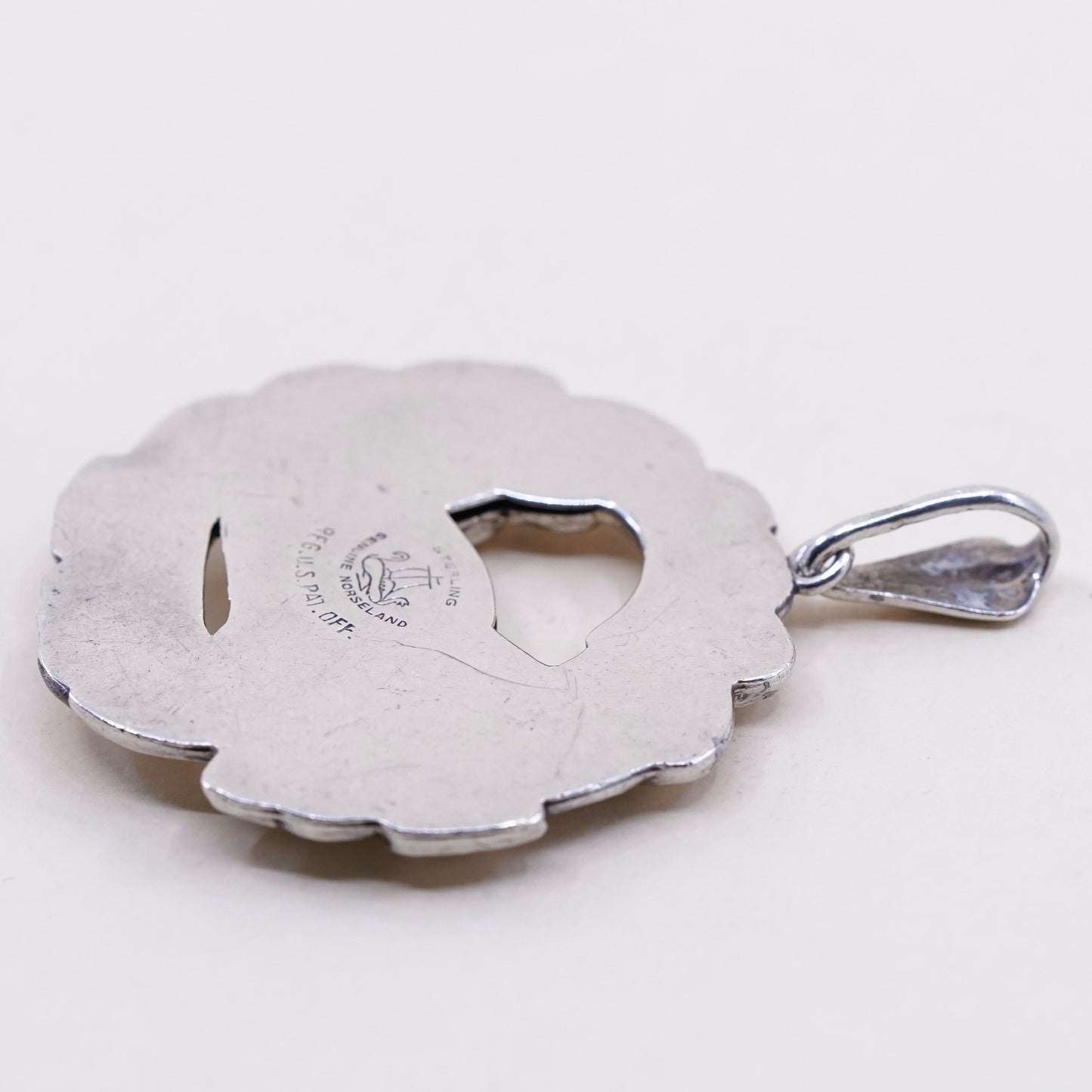 Vintage norseland Sterling 925 Silver handmade Georg Jensen Danish Dove pendant