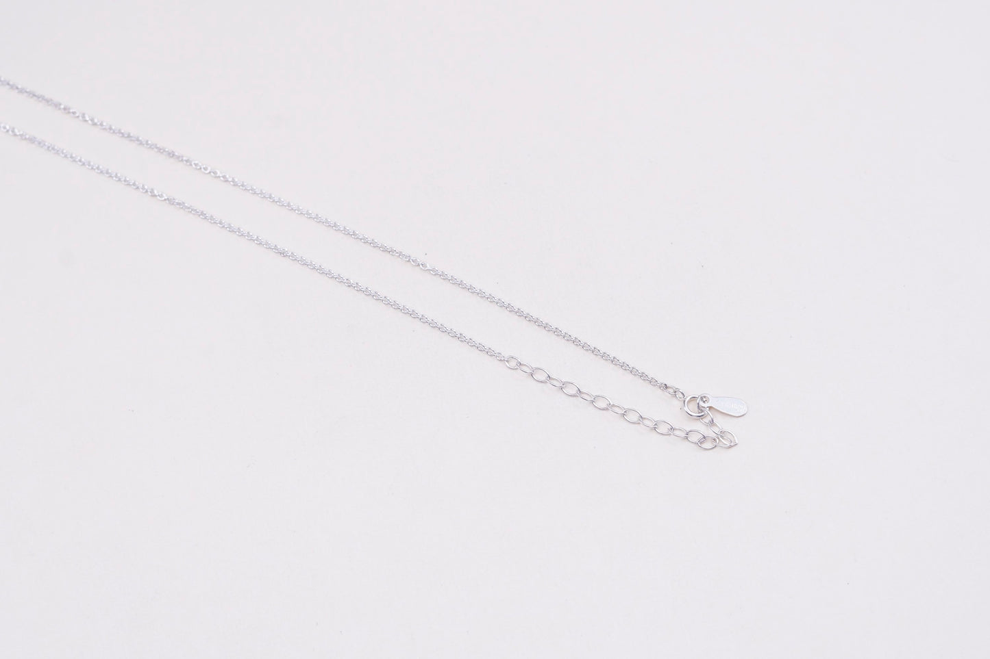 16”+2, vtg kariboli sterling 925 silver circle chain, Italy made necklace