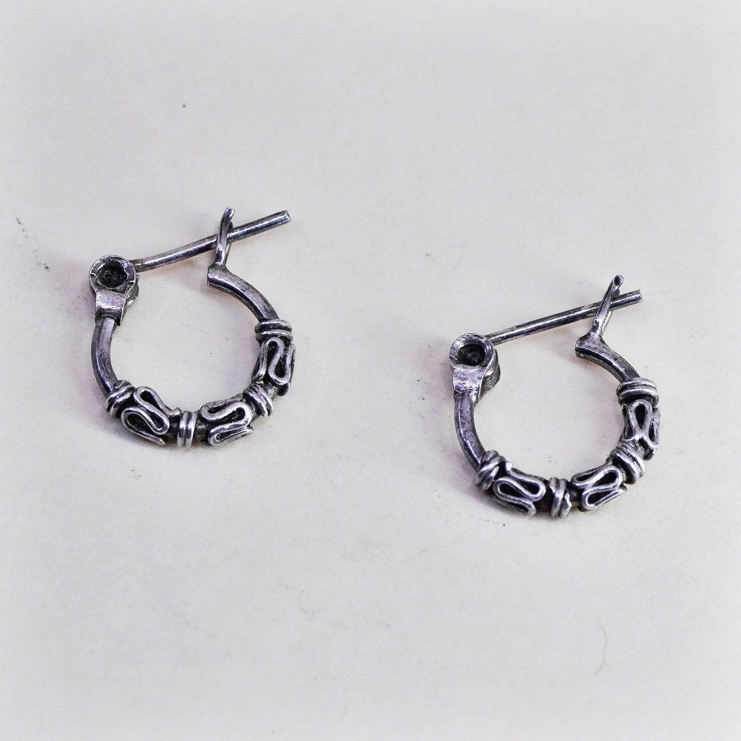 0.5”, sterling silver loop earrings, fashion minimalist, 925 hoops, huggie