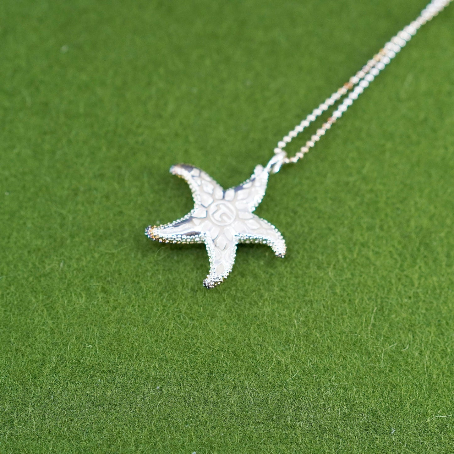 17”, Thomas Sabo jewelry, sterling silver 925 necklace, bead starfish pendant