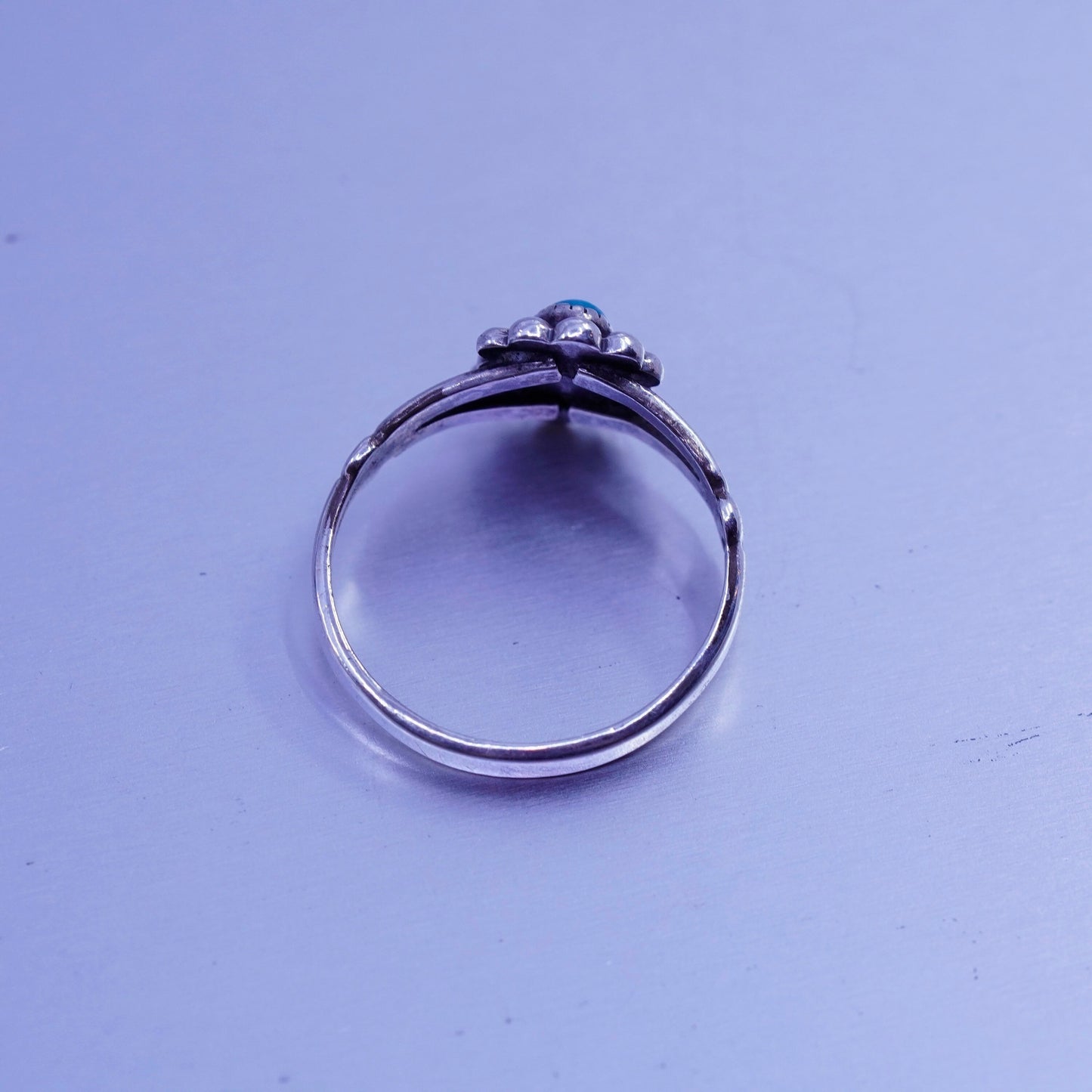 Size 6.5, Native American navajo Bell trading post Sterling 925 silver ring