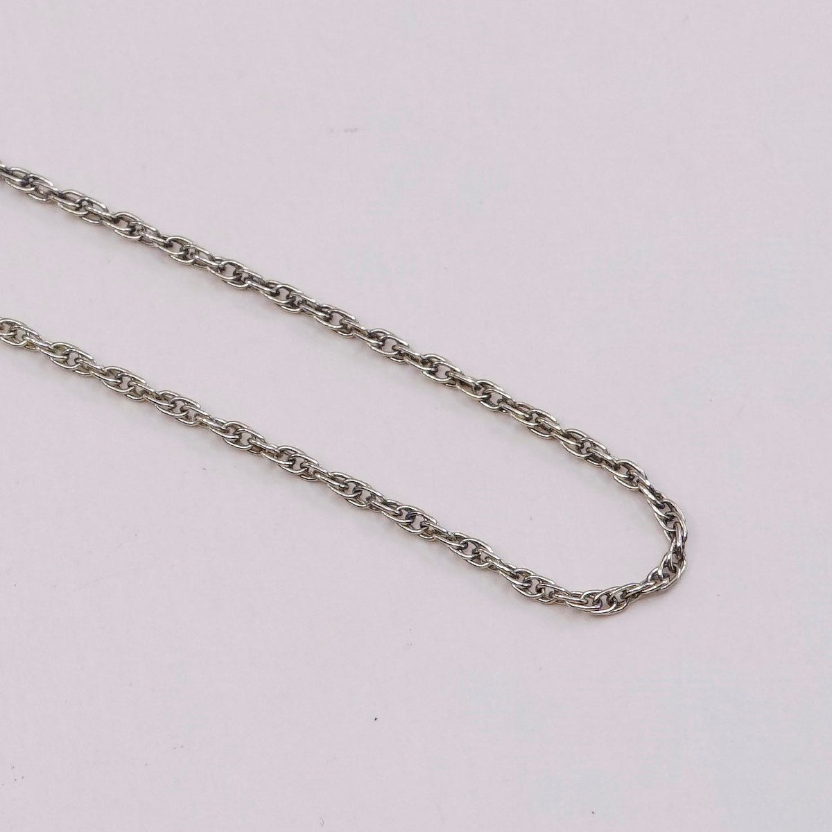 18”, 1mm, vermeil Gold over sterling 925 silver Singapore rope chain, necklace