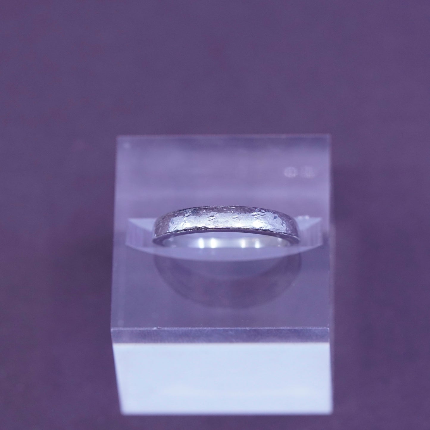 Size 6.25, vintage rage sterling silver handmade ring, 925 wedding band