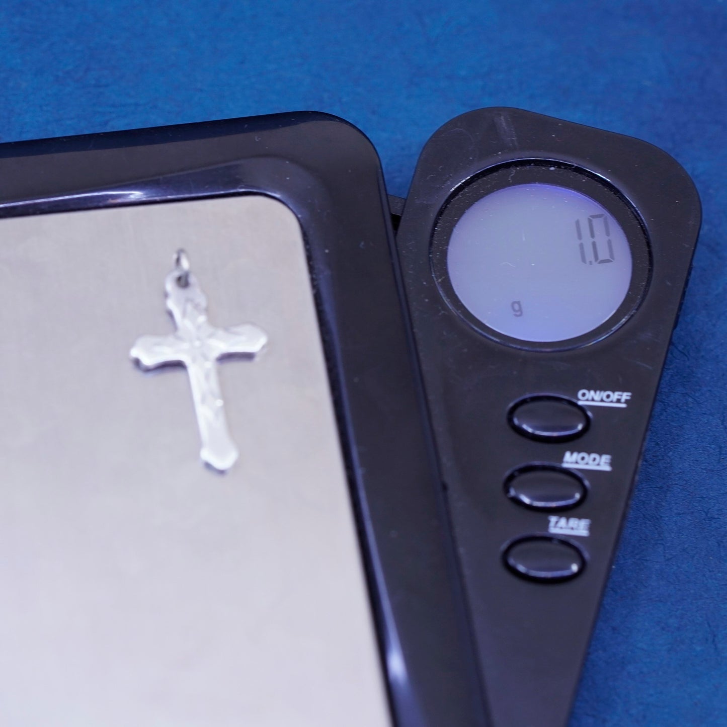 Vintage Sterling silver Handmade charm, 925 cross pendant