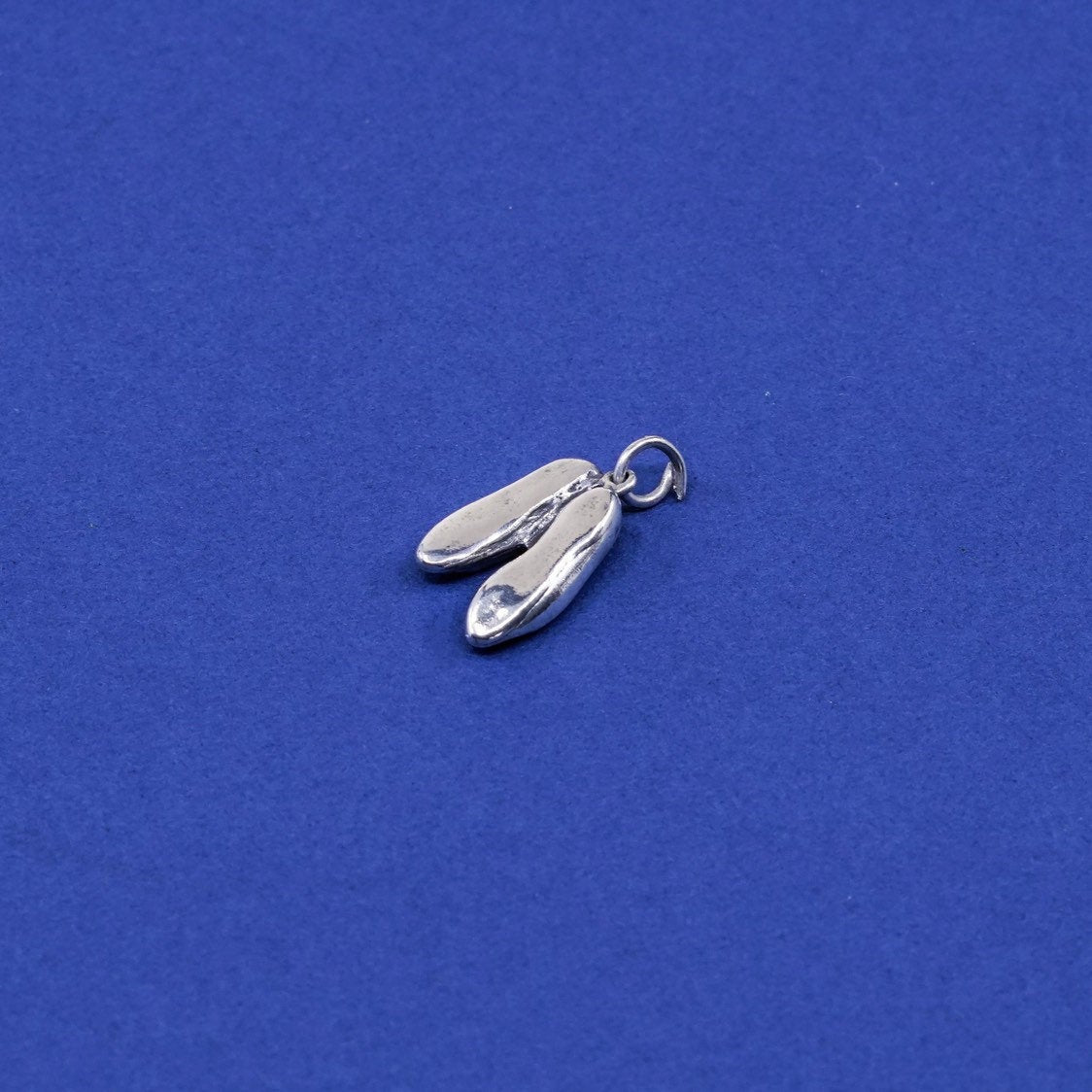 vtg Sterling silver handmade pendant, 925 ballerina, dancer, shoe