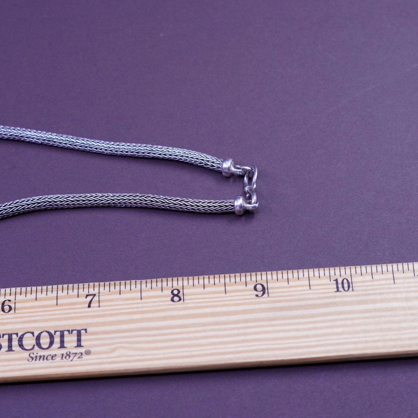 20”, Sterling silver handmade Birdcage wheat chain, 925 men’s necklace beads