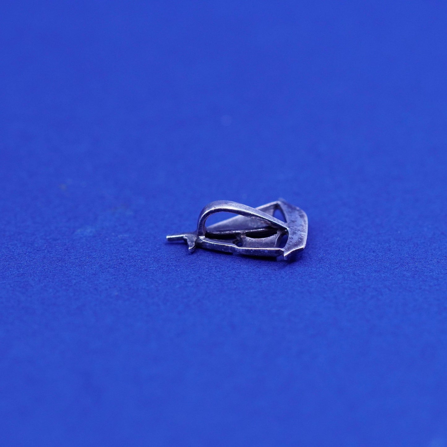 Vintage sterling silver handmade pendant, 925 sailing boat charm