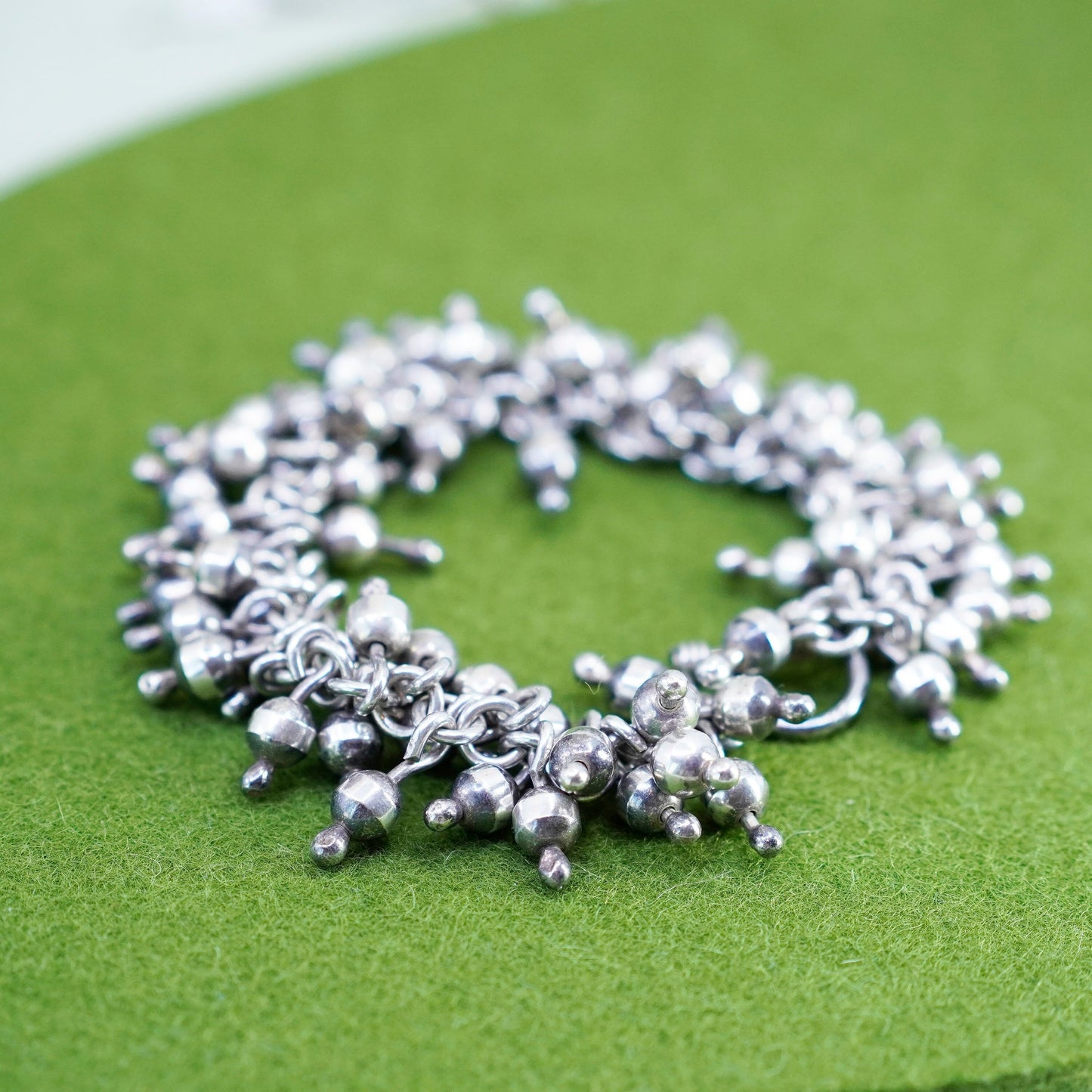 6.75”, vintage Silpada B0919 handmade Sterling 925 silver Cha Cha Bracelet