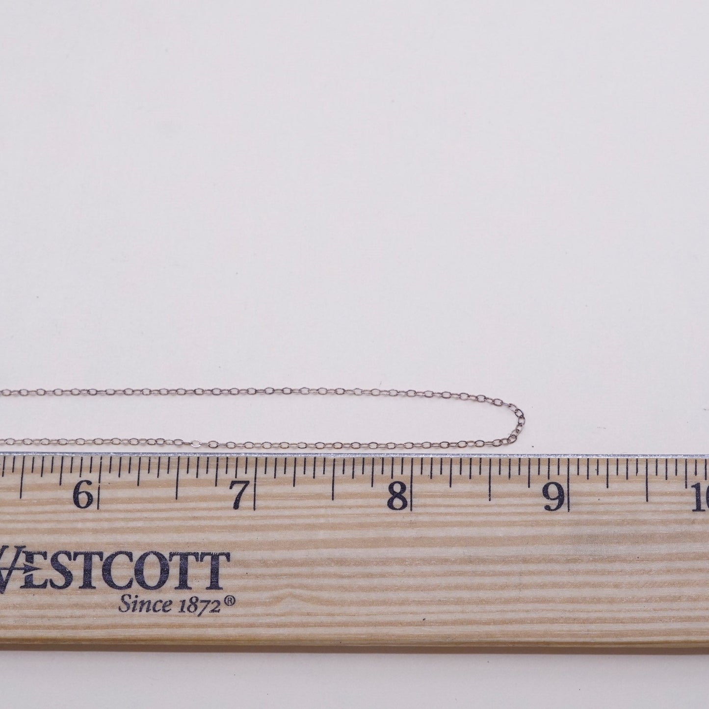 18”, 1mm, Vintage sterling silver flatten circle chain, Italy 925 necklace