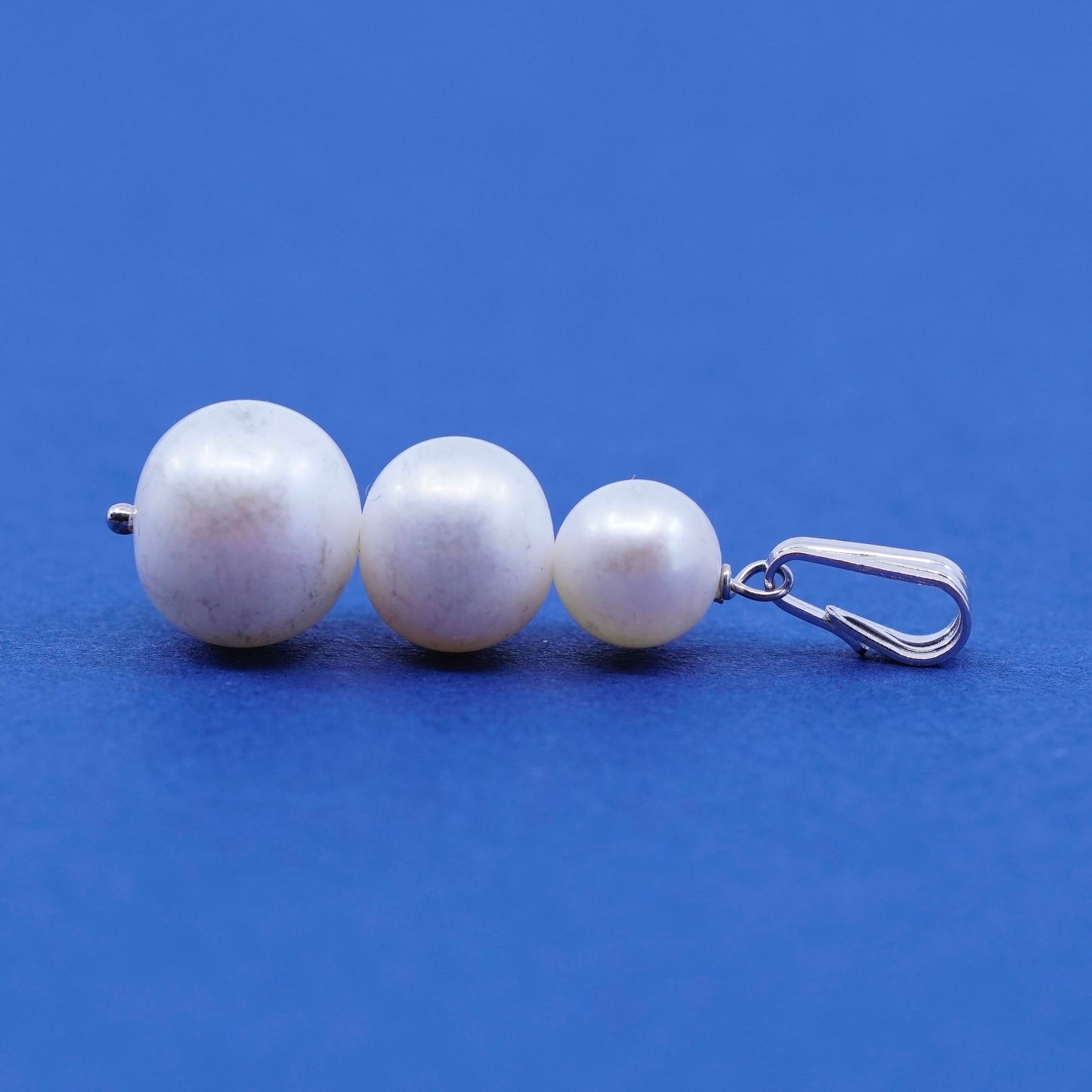 Vintage Sterling 925 silver handmade pendant with Pearl