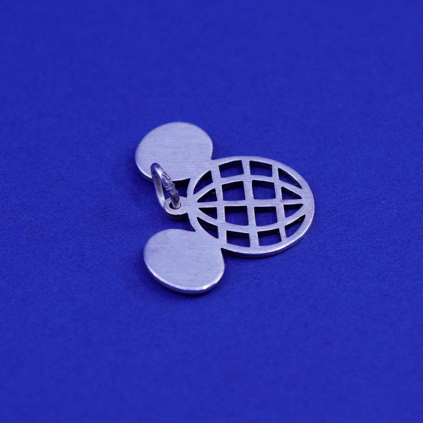 vintage Sterling silver handmade pendant, 925 Mickey Mouse pendant