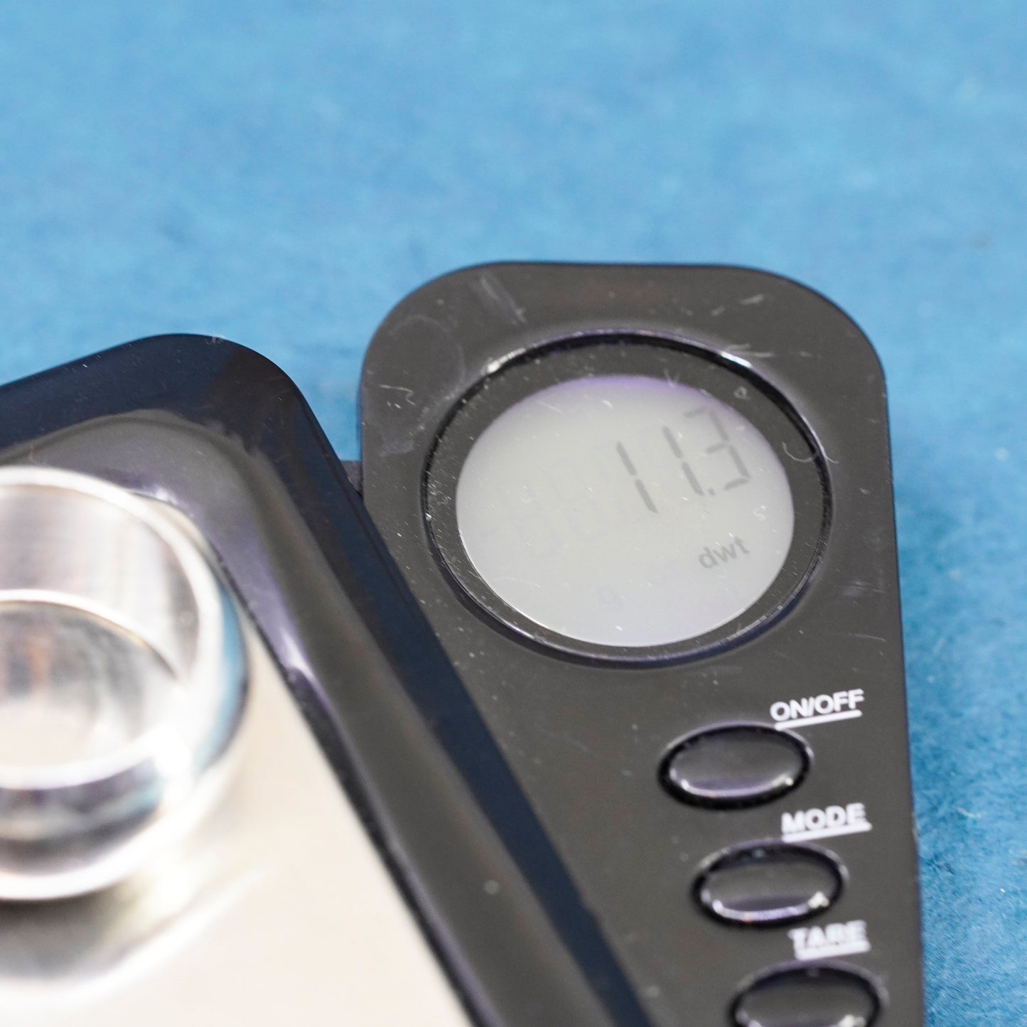 Size 8.25, vtg turkey Sterling silver handmade ring, wide 925 cigar cuff band