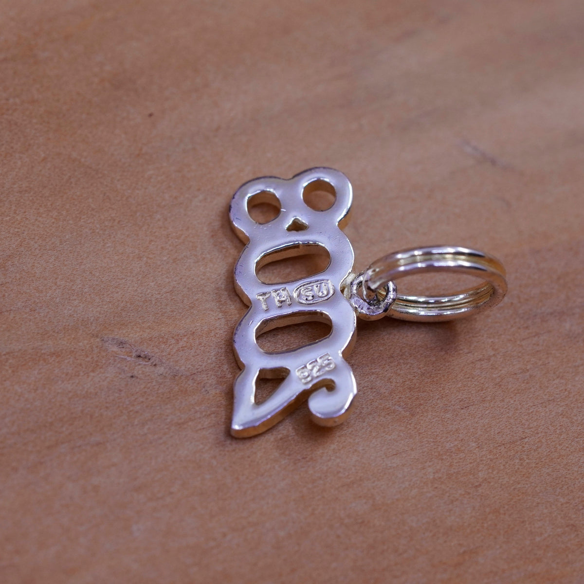 Vintage sterling silver handmade pendant, 925 2008 charm