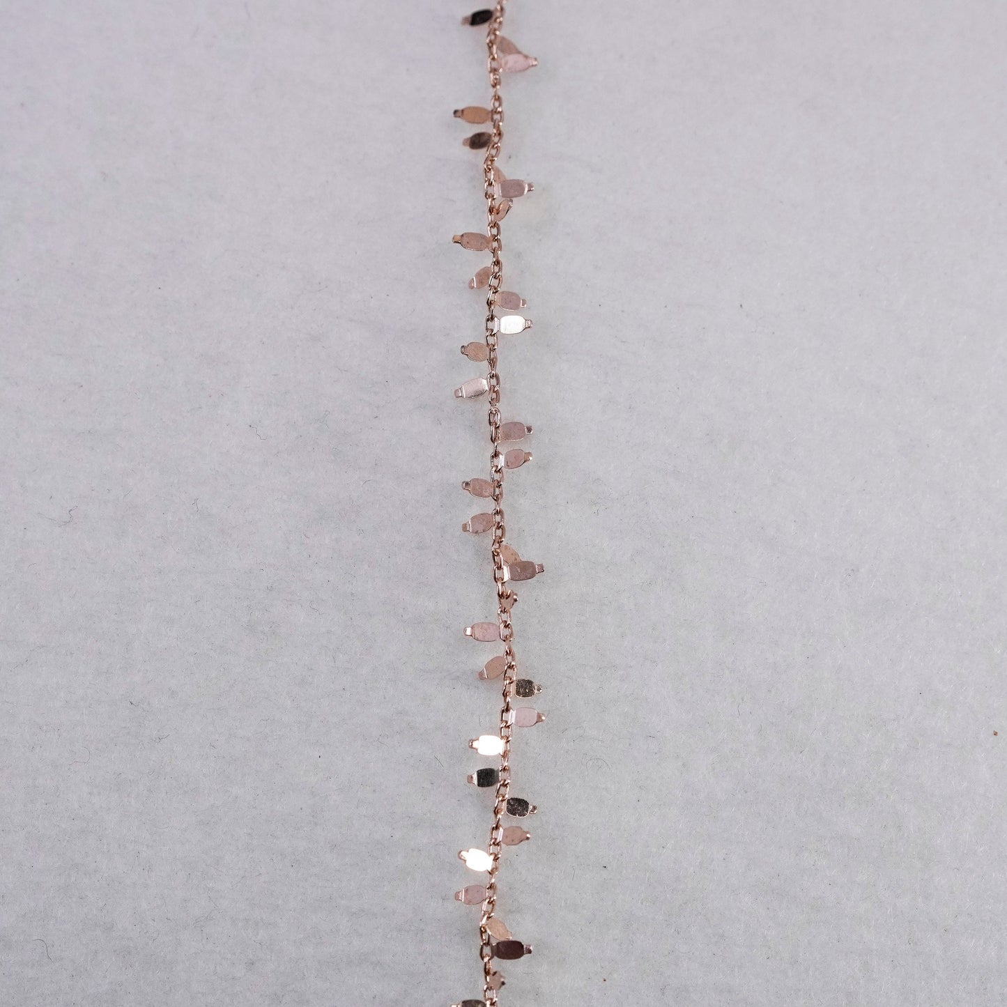 20”, vintage vermeil rose gold over Sterling 925 silver circle chain necklace