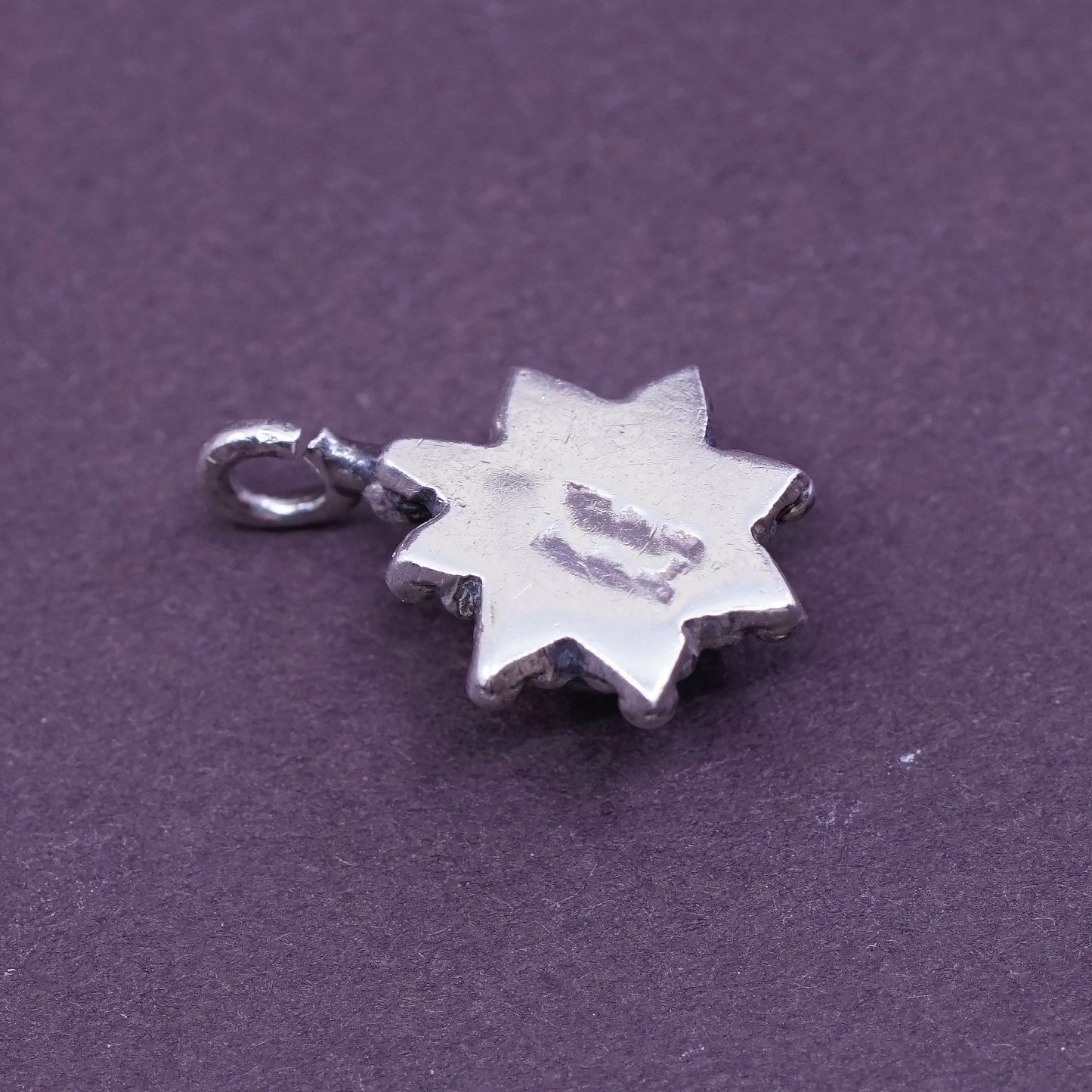 Vintage Sterling 925 Silver Handmade Pendant with moonstone and beads