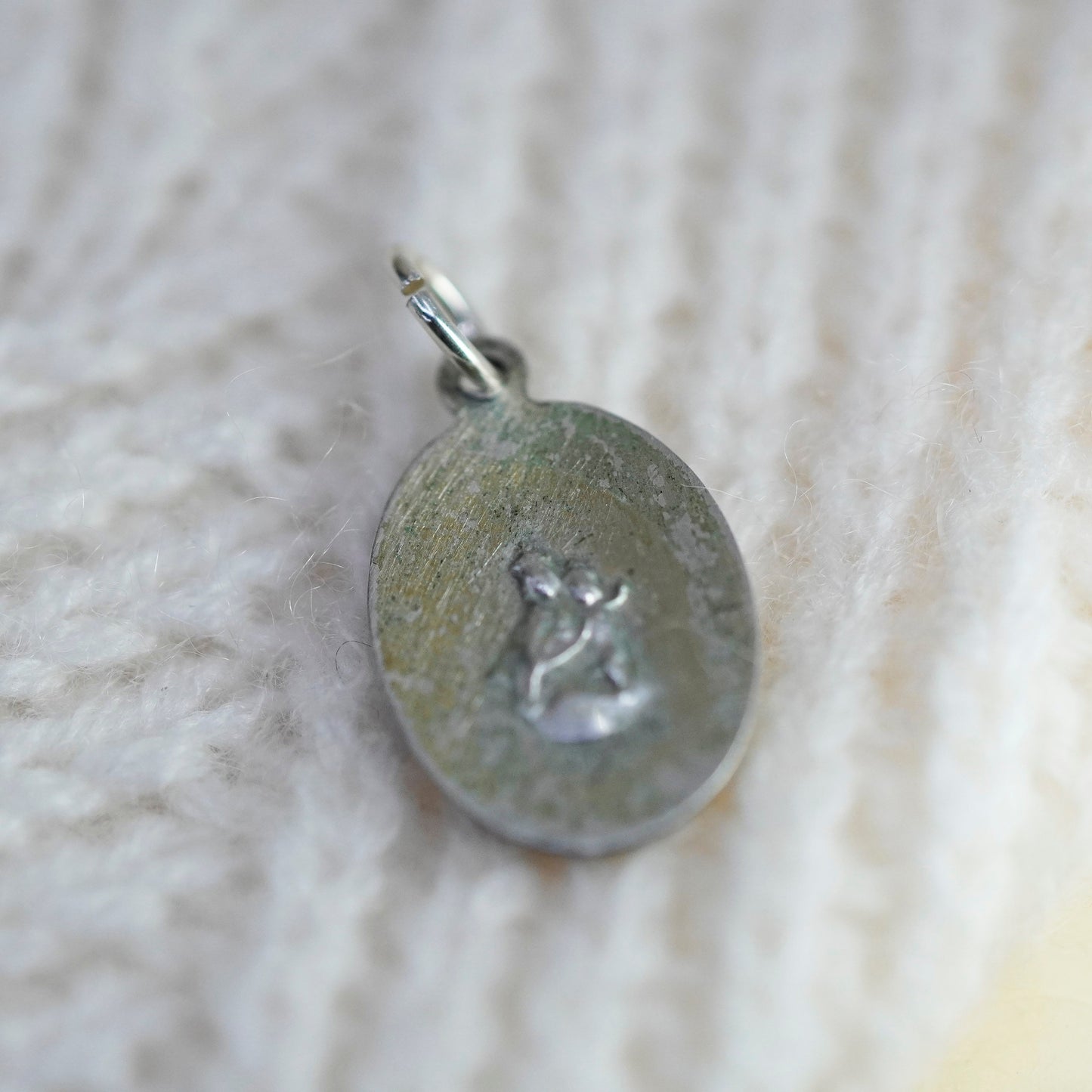sterling silver cross pendant, 925 bracelet charm, Christian, Catholic, Jesus