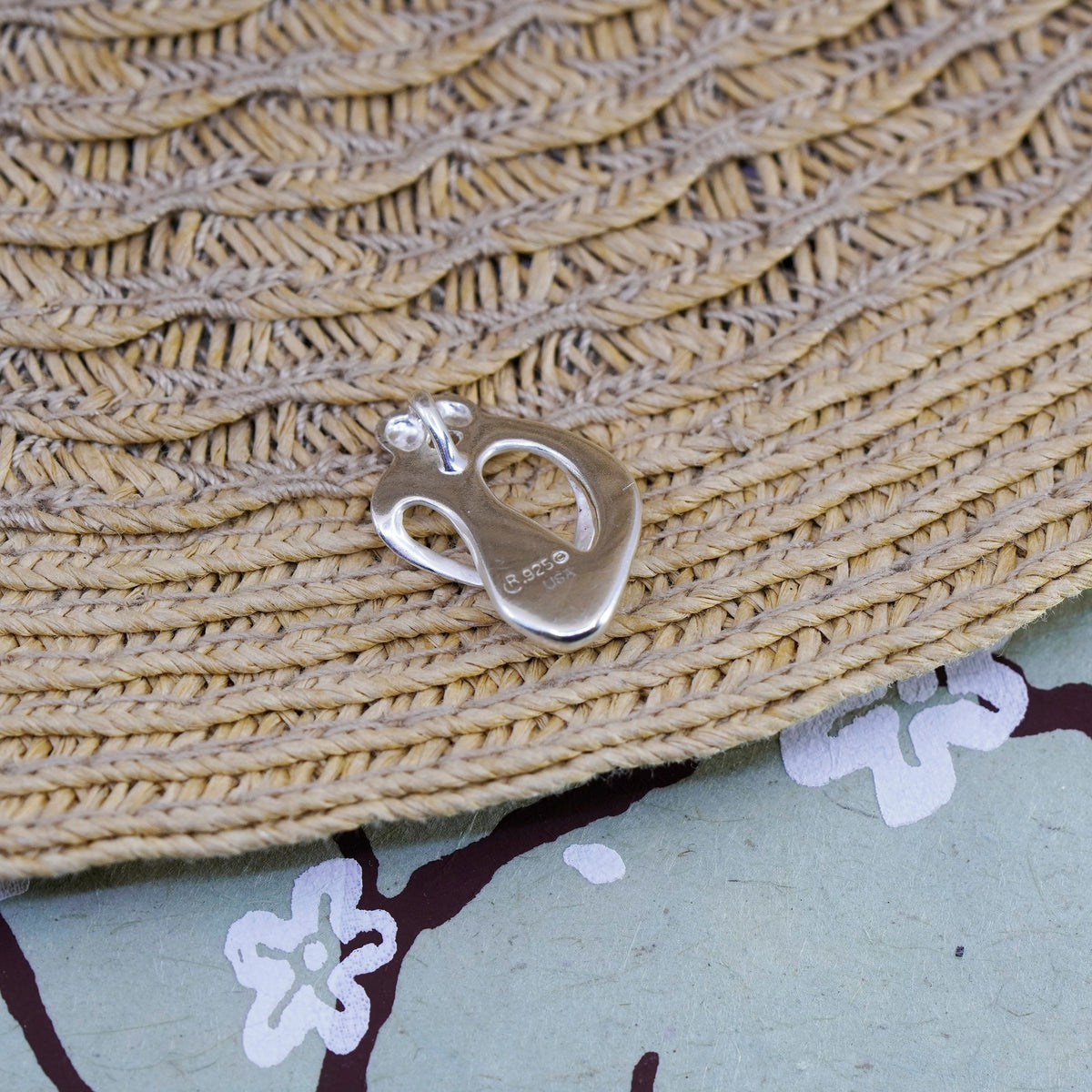 Carolyn Pollack sterling silver handmade Pendant, 925 parents baby, family love