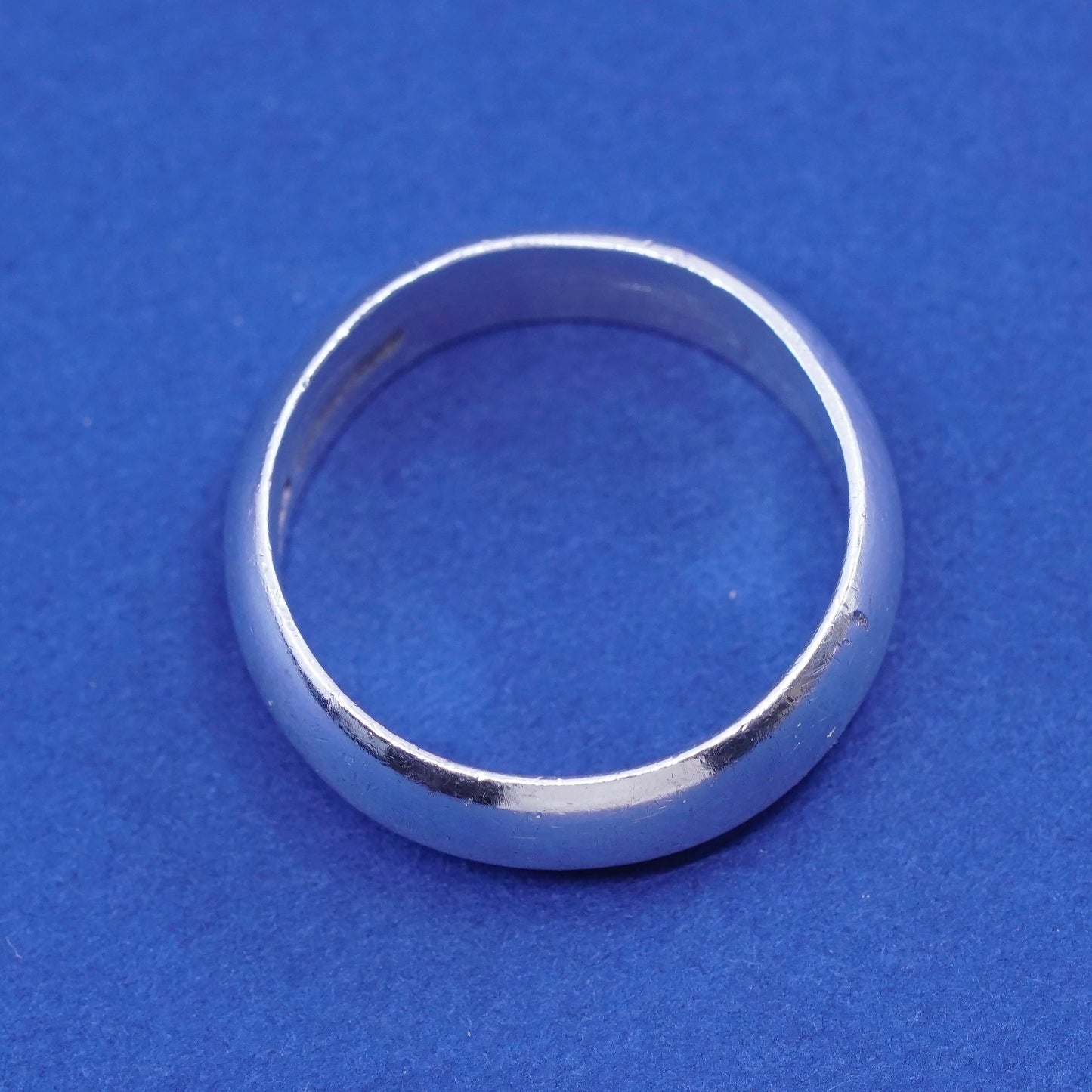 Size 8.25, vintage Sterling silver handmade ring, mexico 925 wedding band