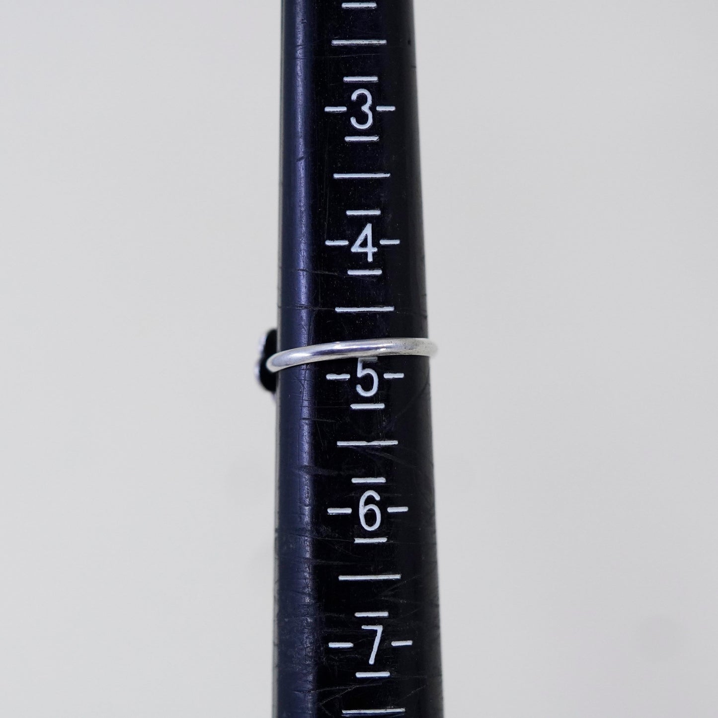 Size 4.75, Denmark Meka Sterling 925 silver handmade green enamel flower ring